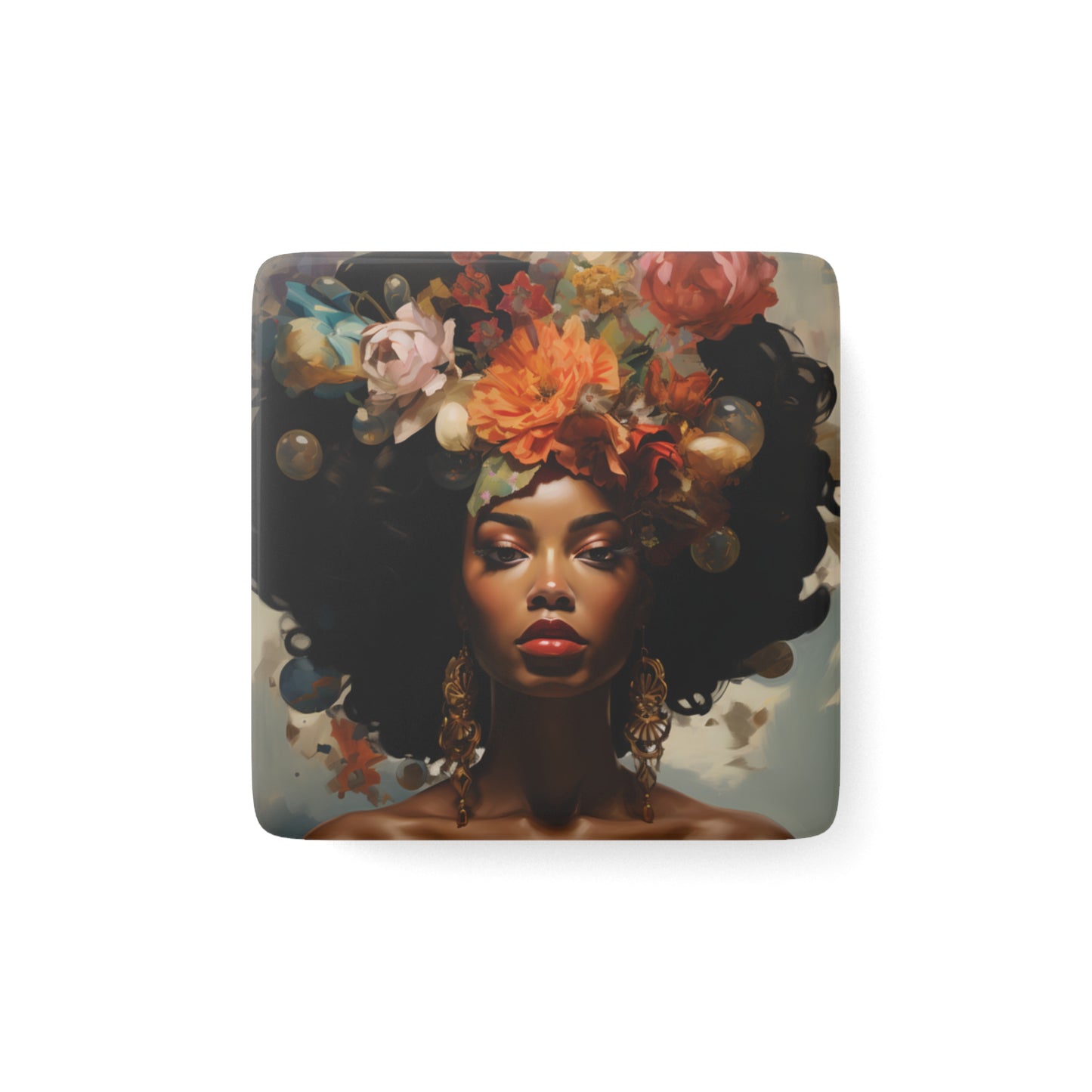 Porcelain Magnet, Square - Artful
