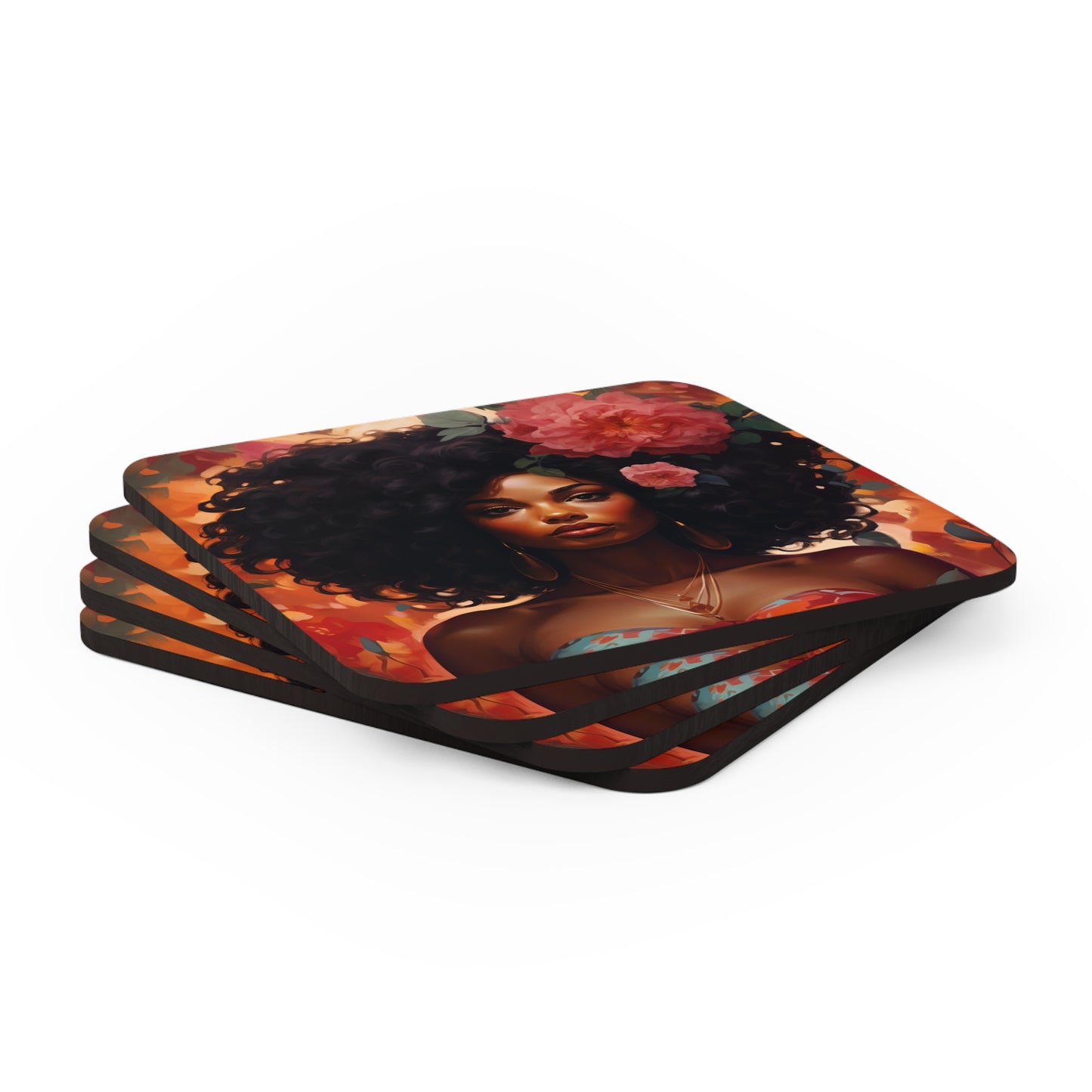 Corkwood Coaster Set -  Ari