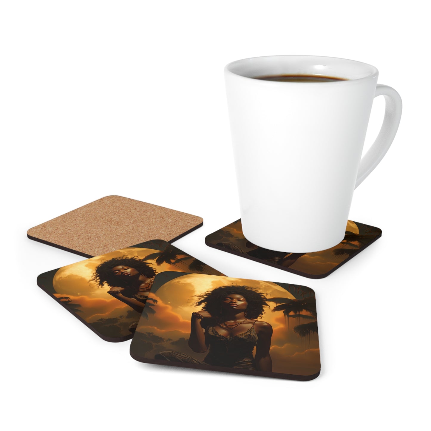 Corkwood Coaster Set - Charged