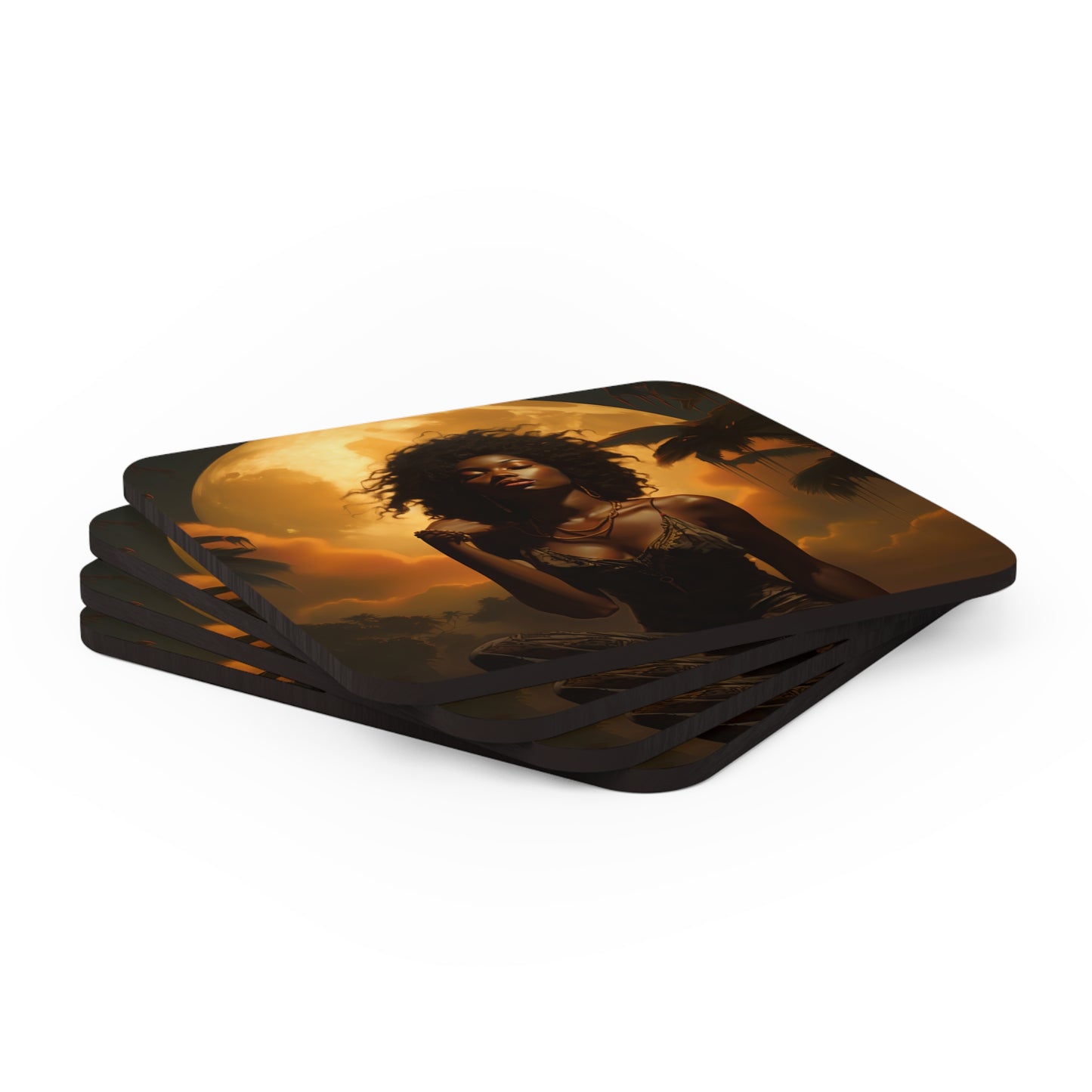 Corkwood Coaster Set - Charged