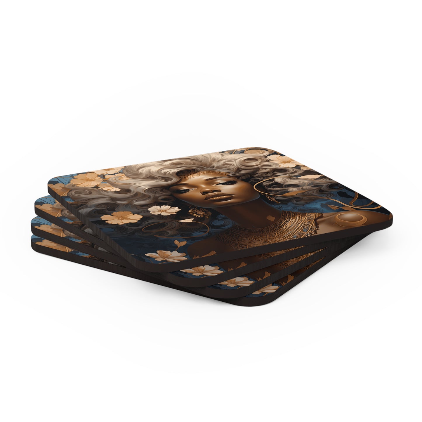 Corkwood Coaster Set - Underwater