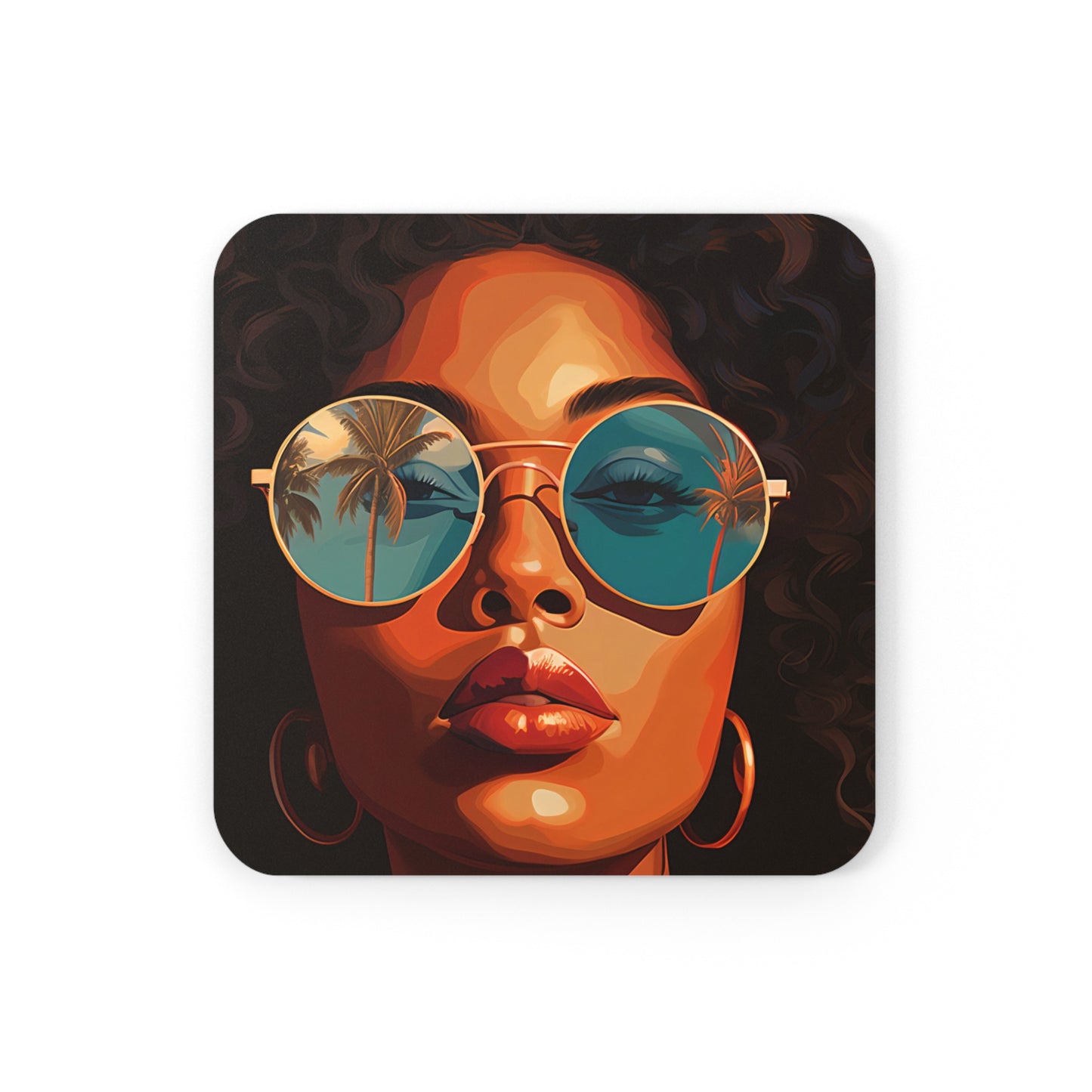 Corkwood Coaster Set - Cali Dream