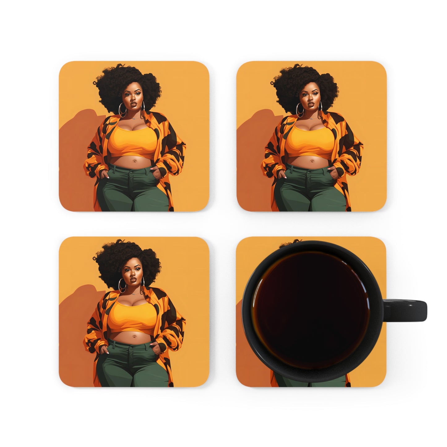 Corkwood Coaster Set - Thickie Vickie