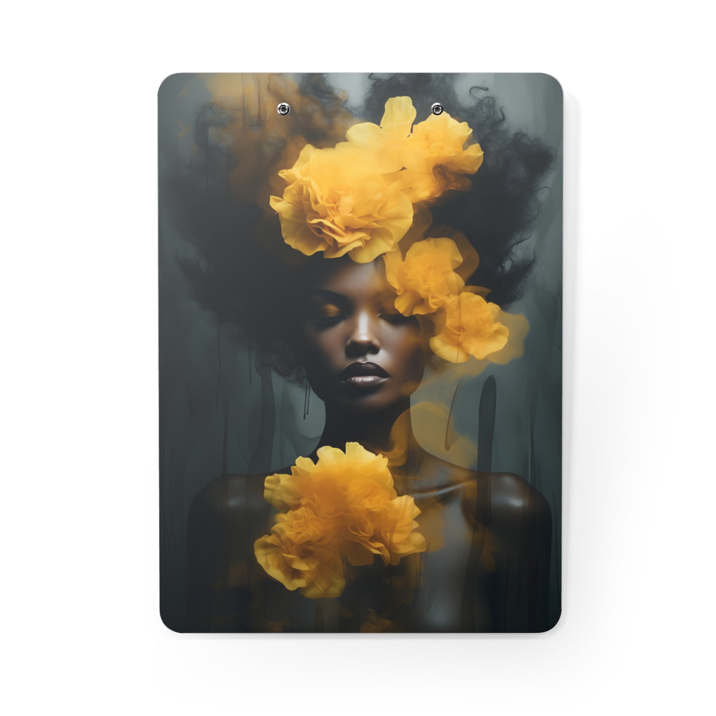 Clipboard - Yellow Carnations