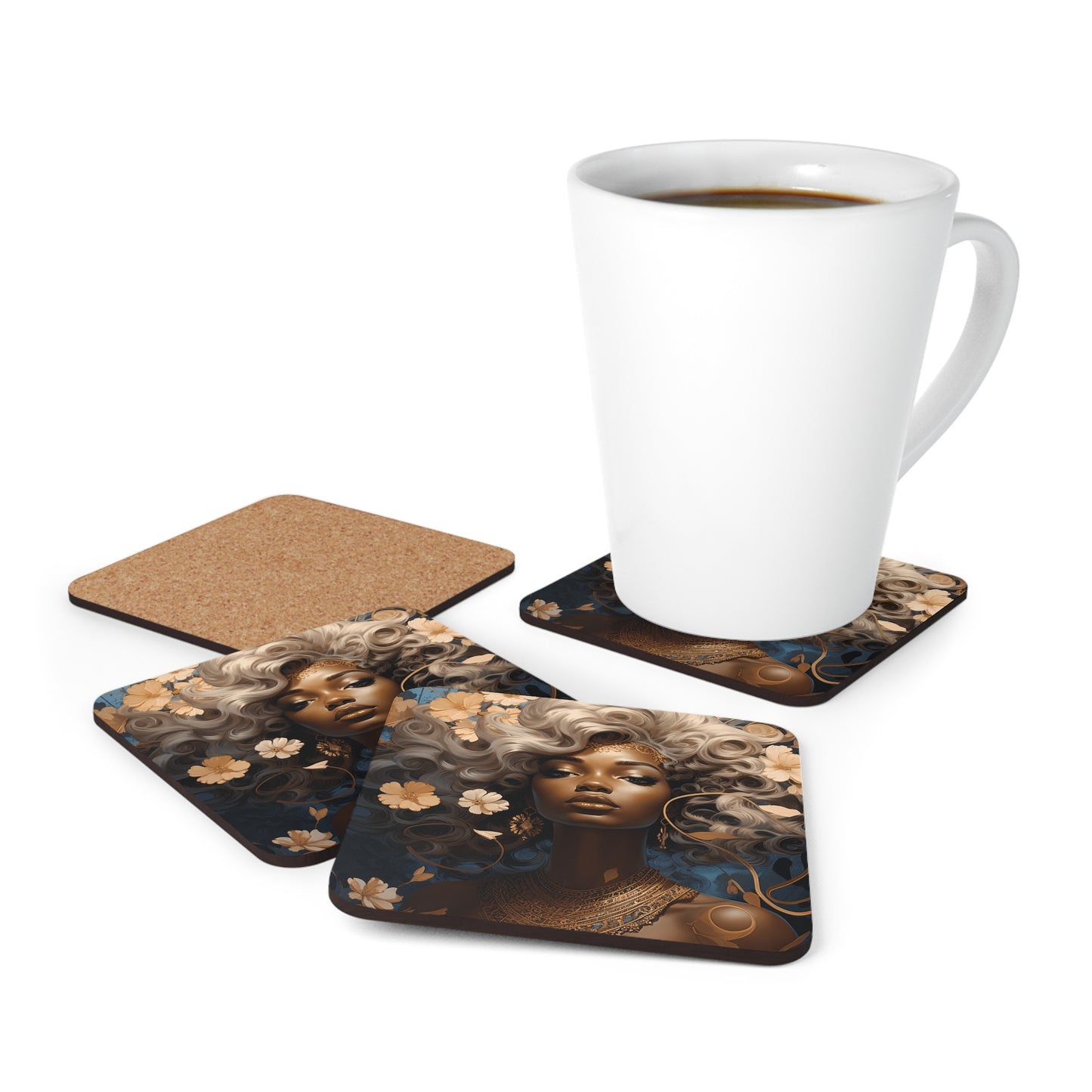 Corkwood Coaster Set - Underwater