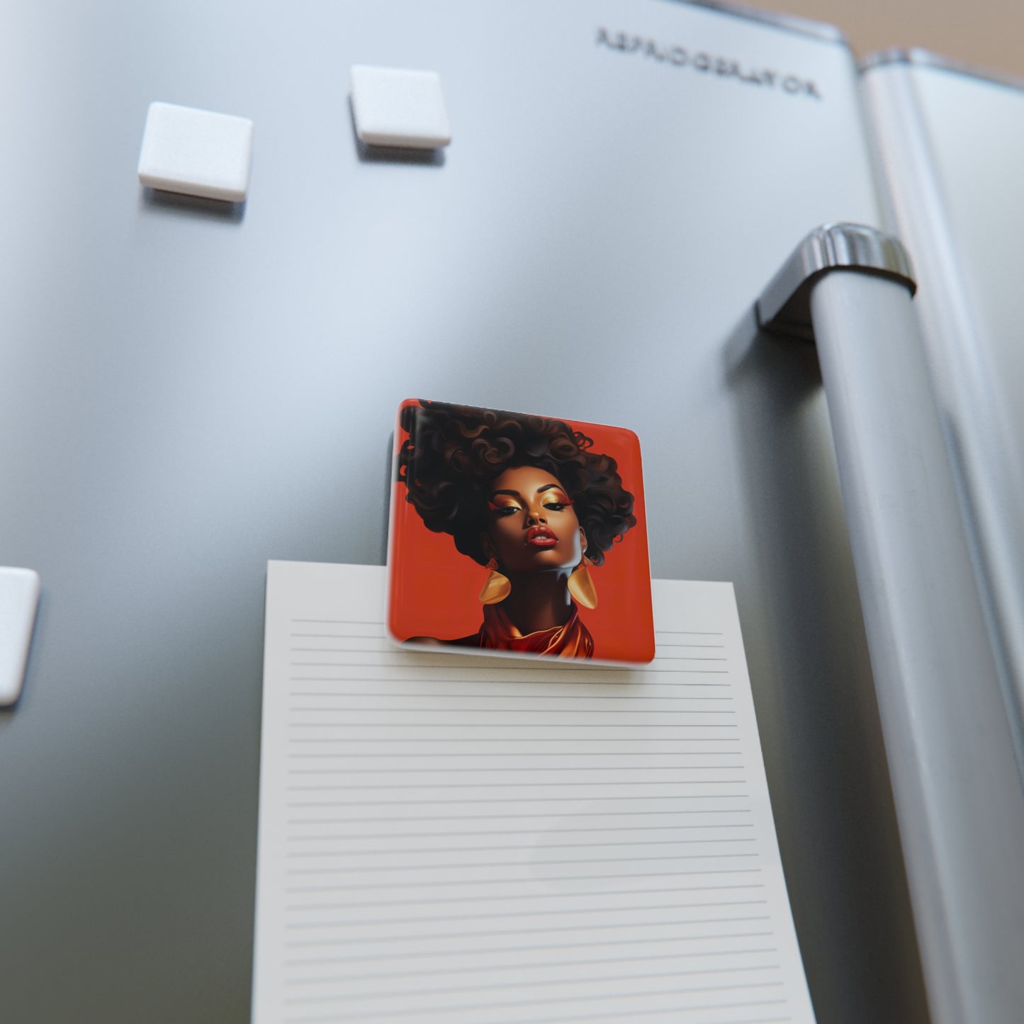 Porcelain Magnet, Square - Vogue