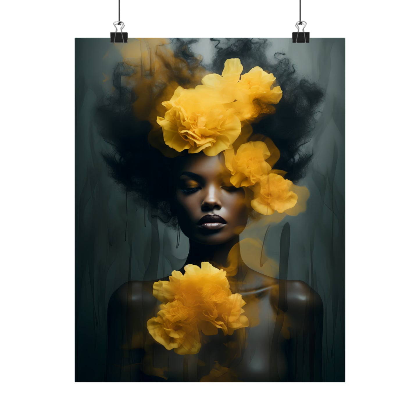 Matte Vertical Posters - Yellow Carnations