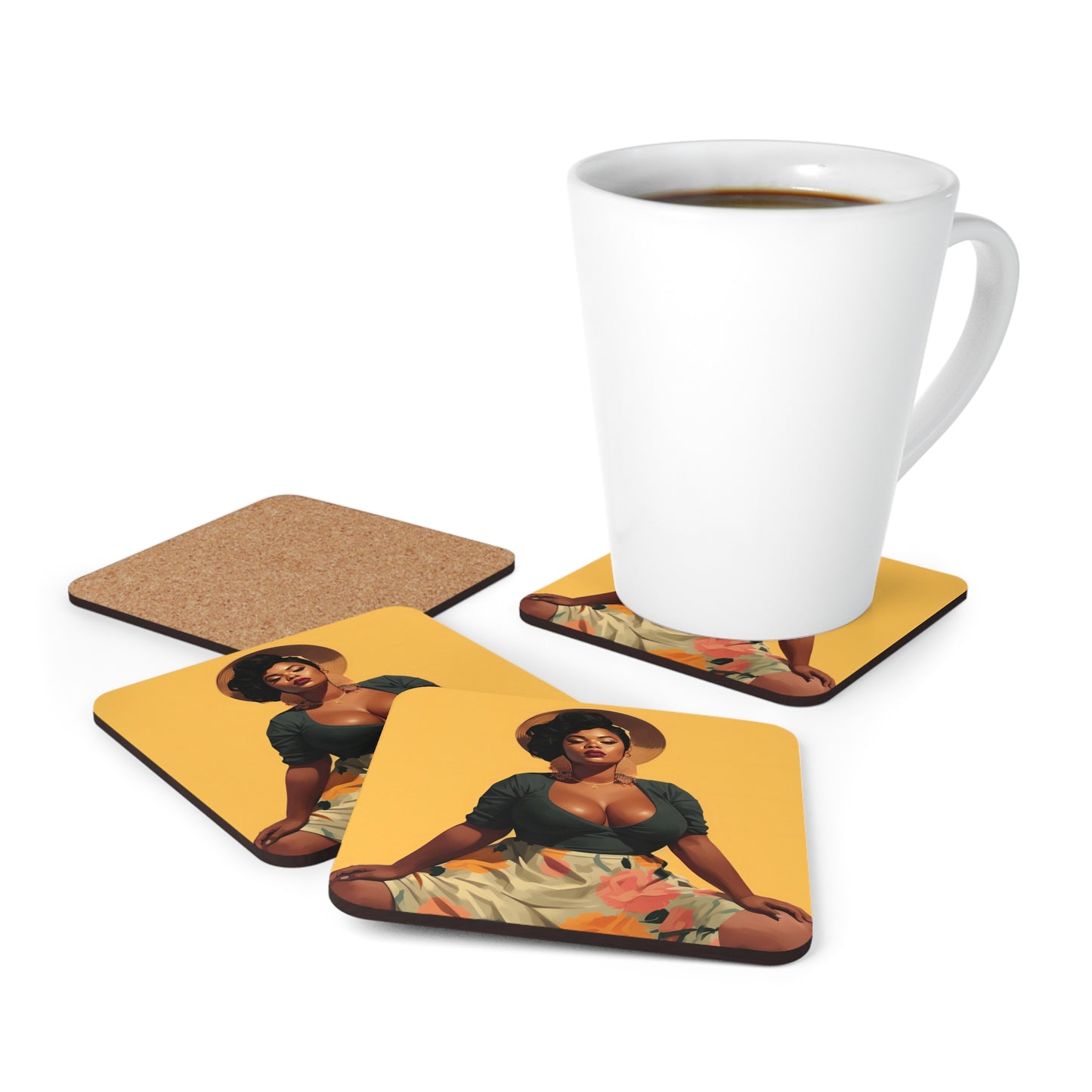 Corkwood Coaster Set - Unapologetic