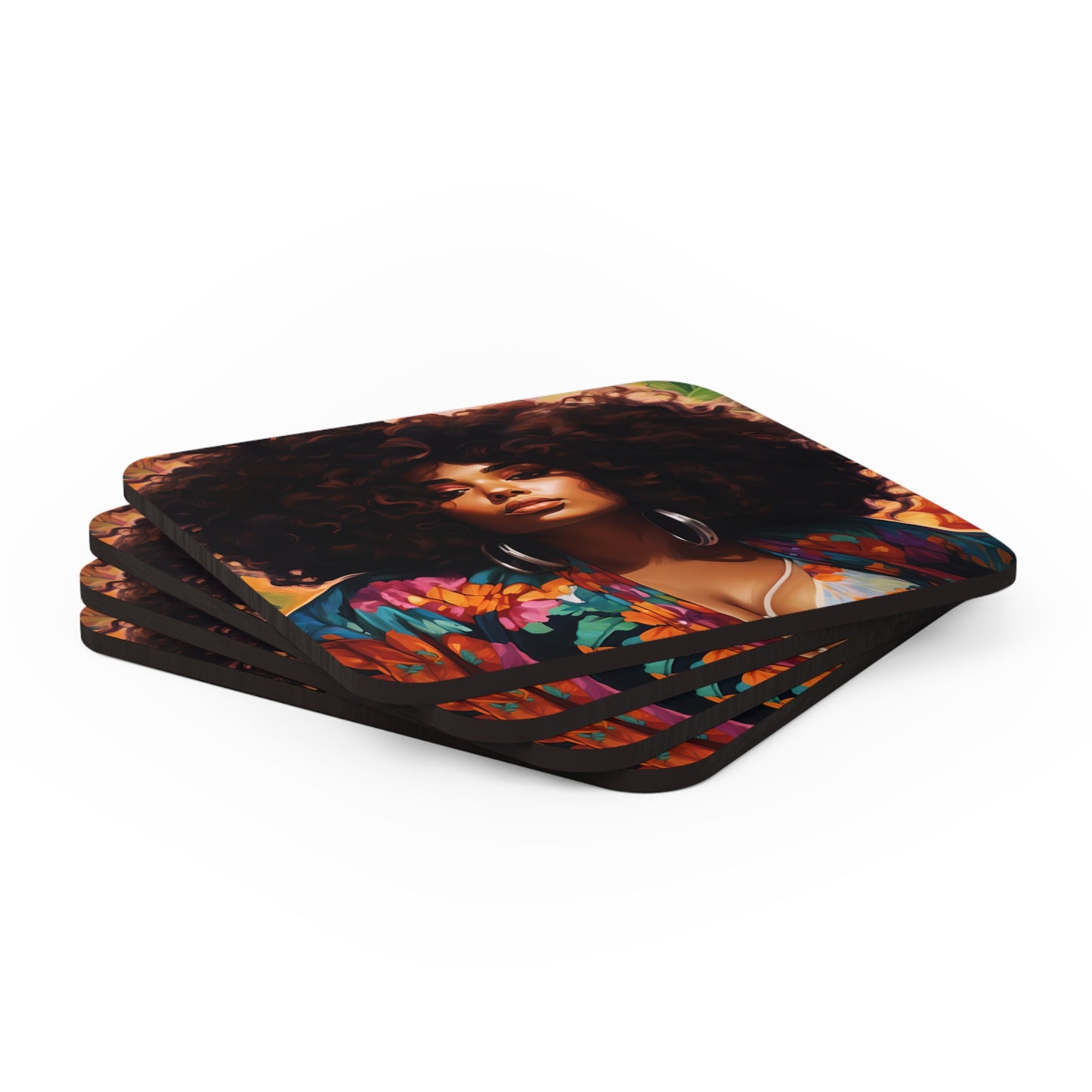 Corkwood Coaster Set - Jazz