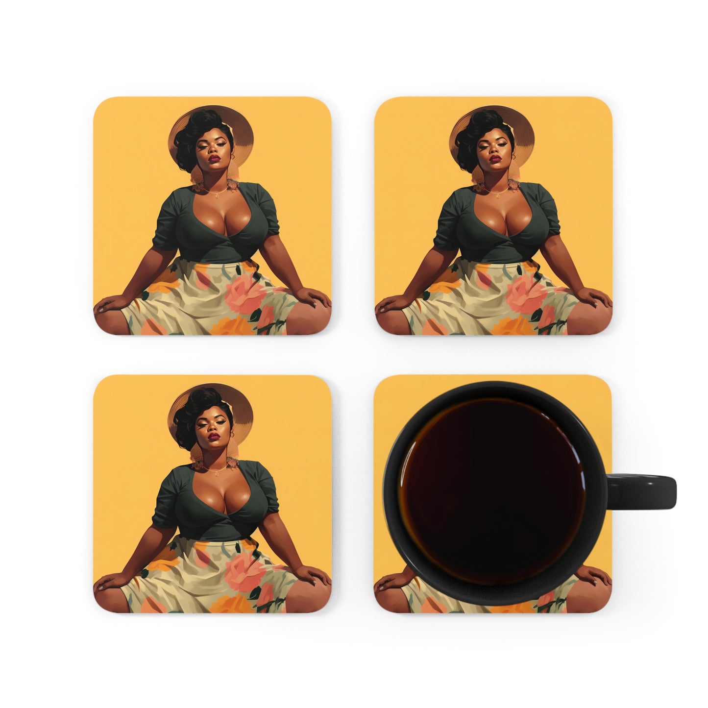 Corkwood Coaster Set - Unapologetic