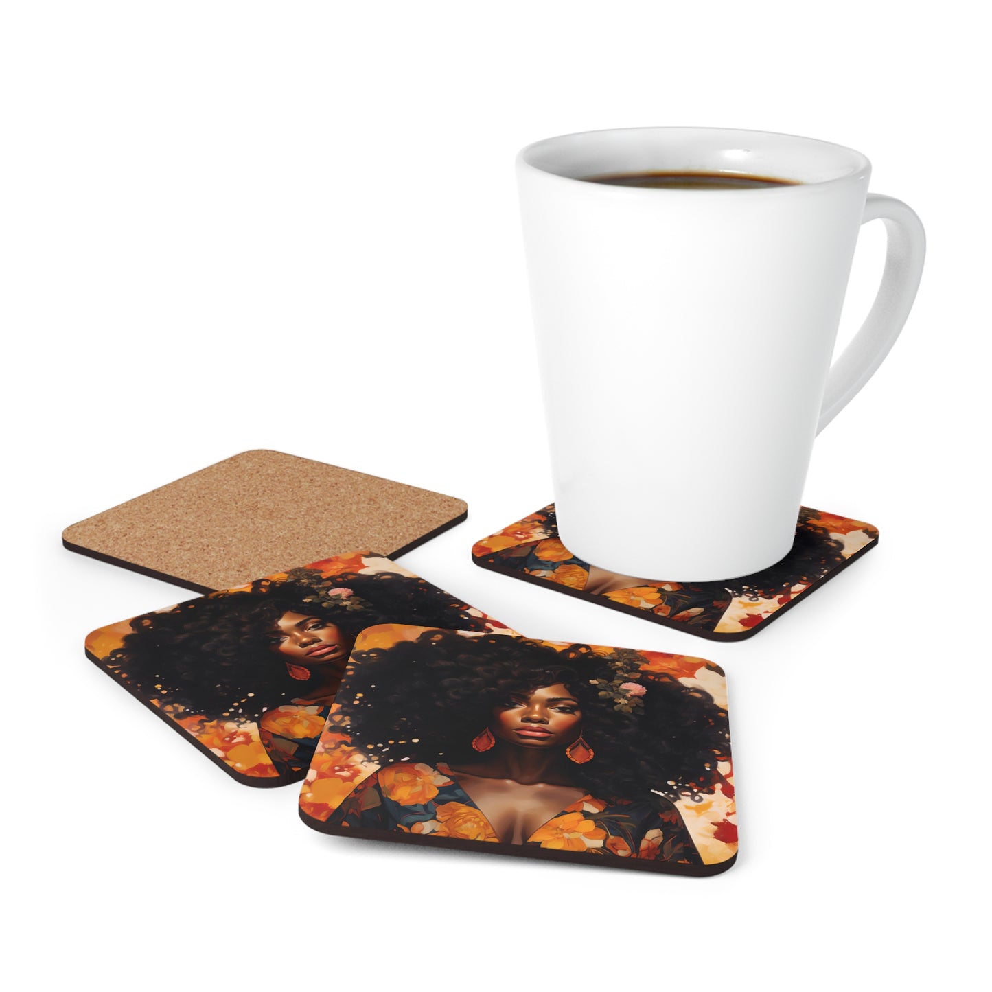 Corkwood Coaster Set - Tasha