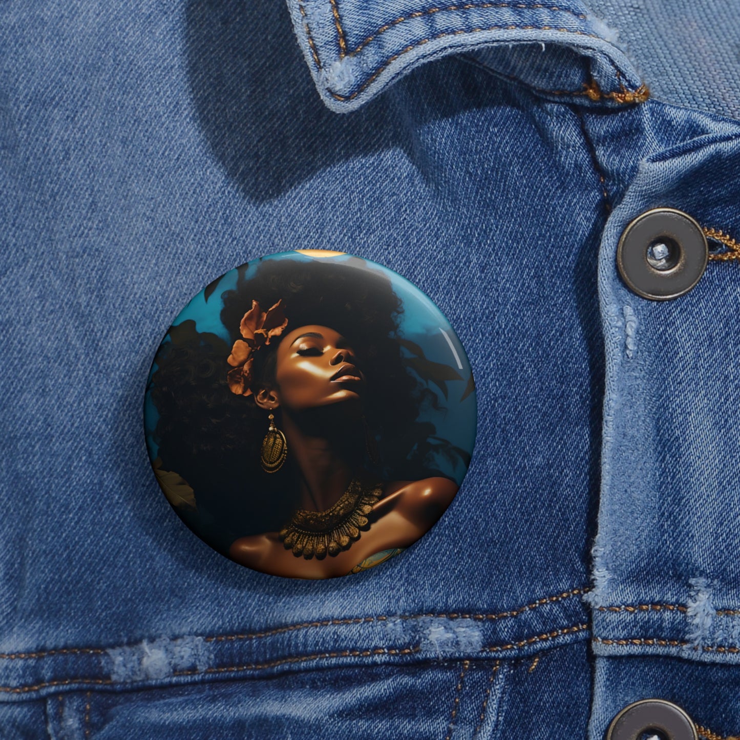 Copy of Custom Pin Buttons - Moon Glow