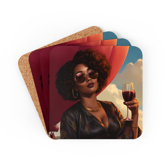 Corkwood Coaster Set - Flying High