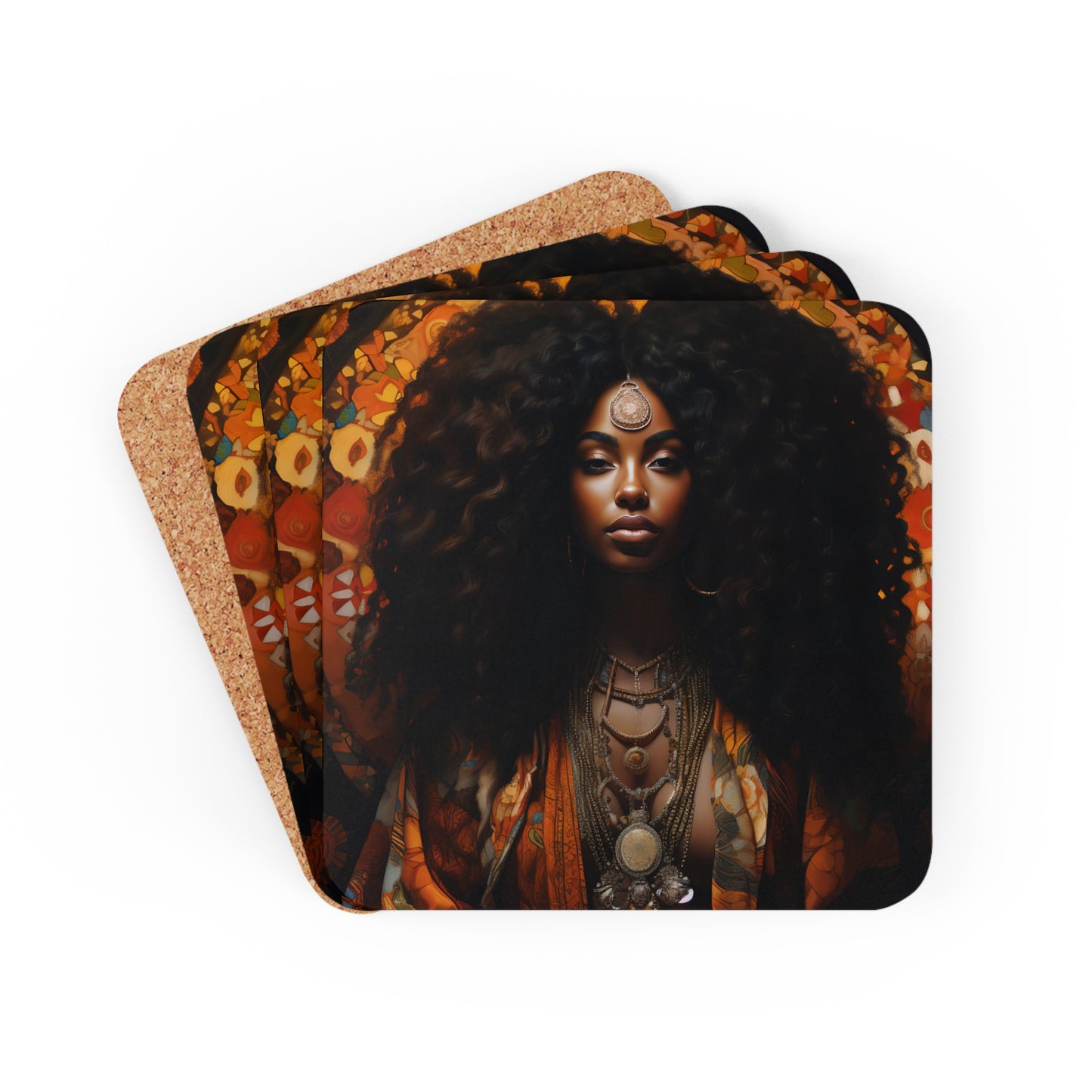 Corkwood Coaster Set - Erykah