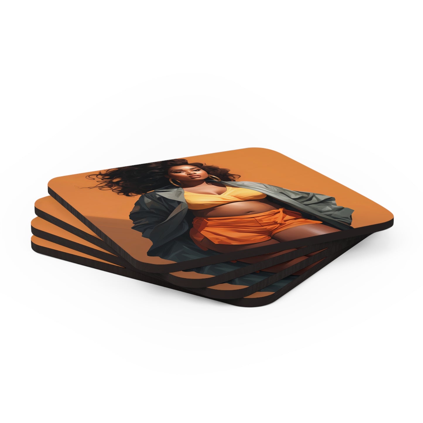 Corkwood Coaster Set - Fine