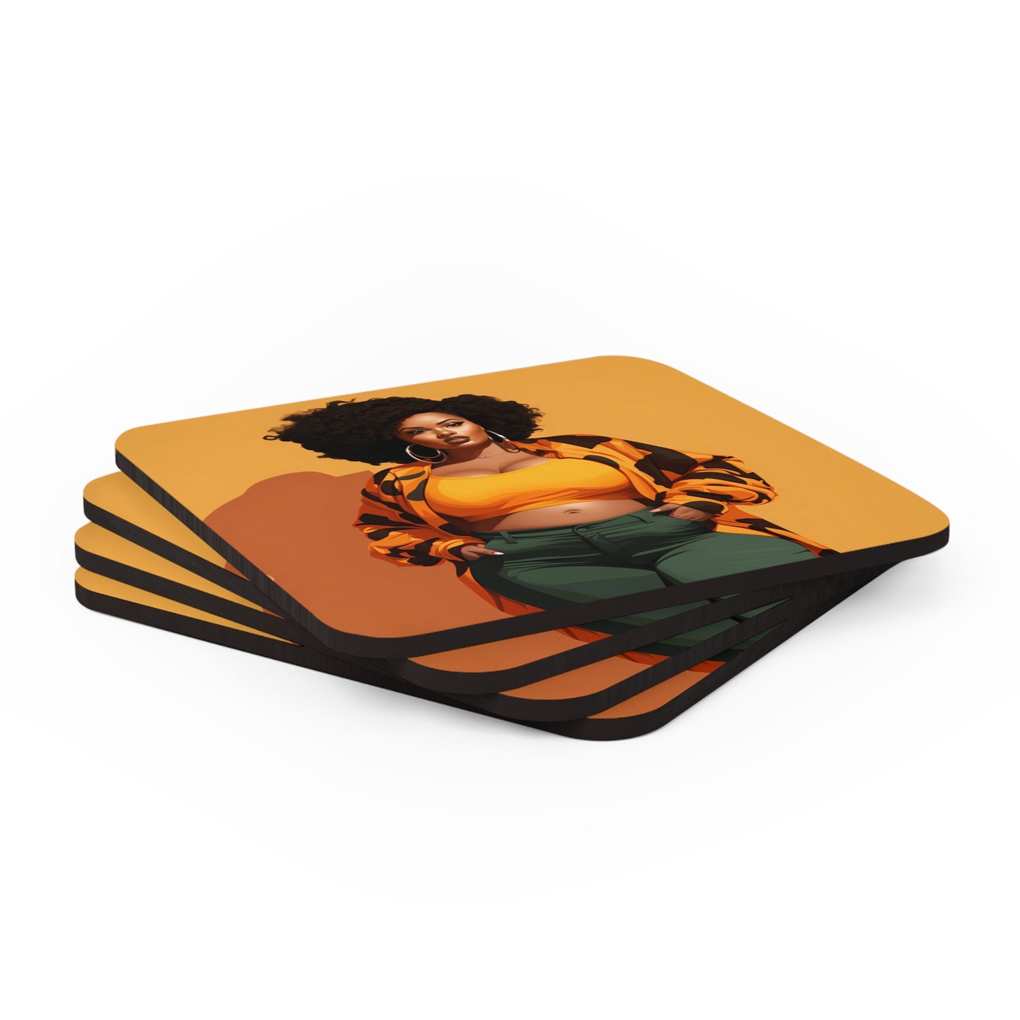 Corkwood Coaster Set - Thickie Vickie