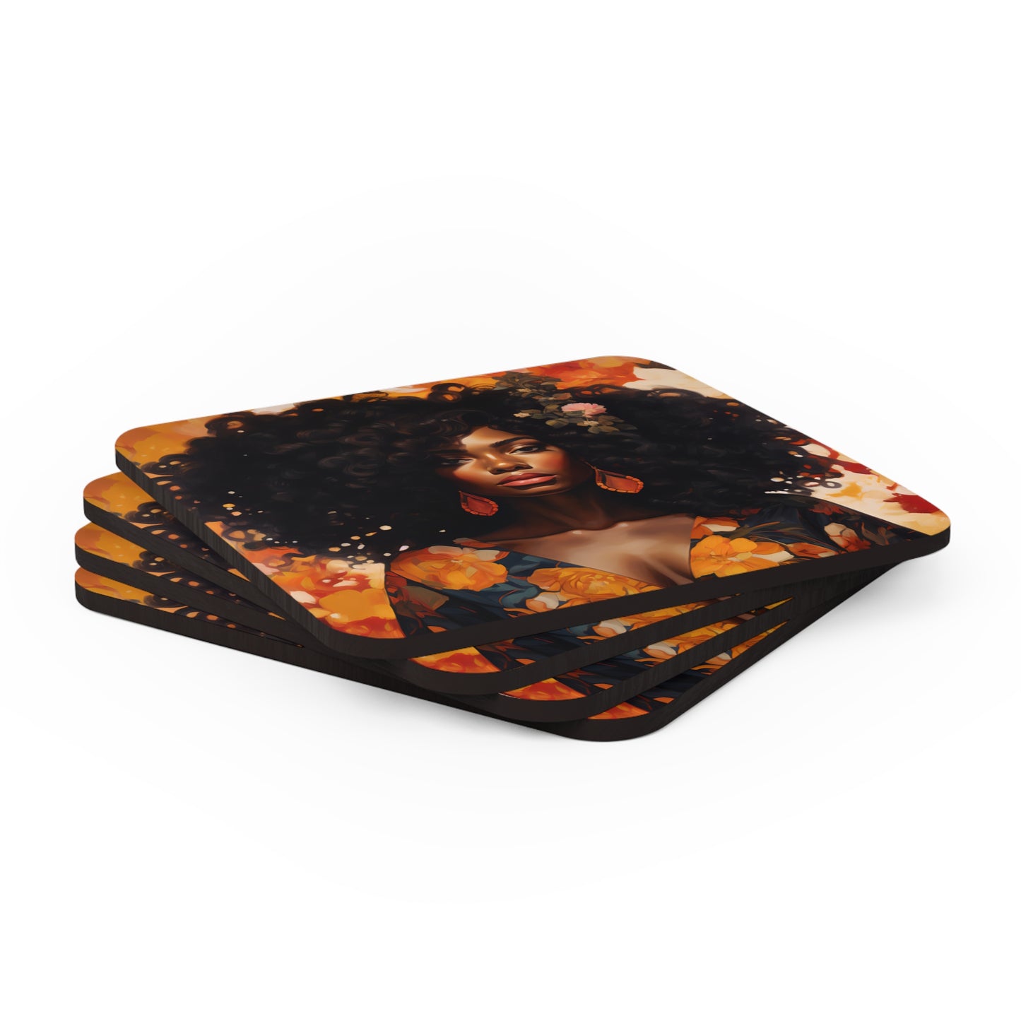 Corkwood Coaster Set - Tasha