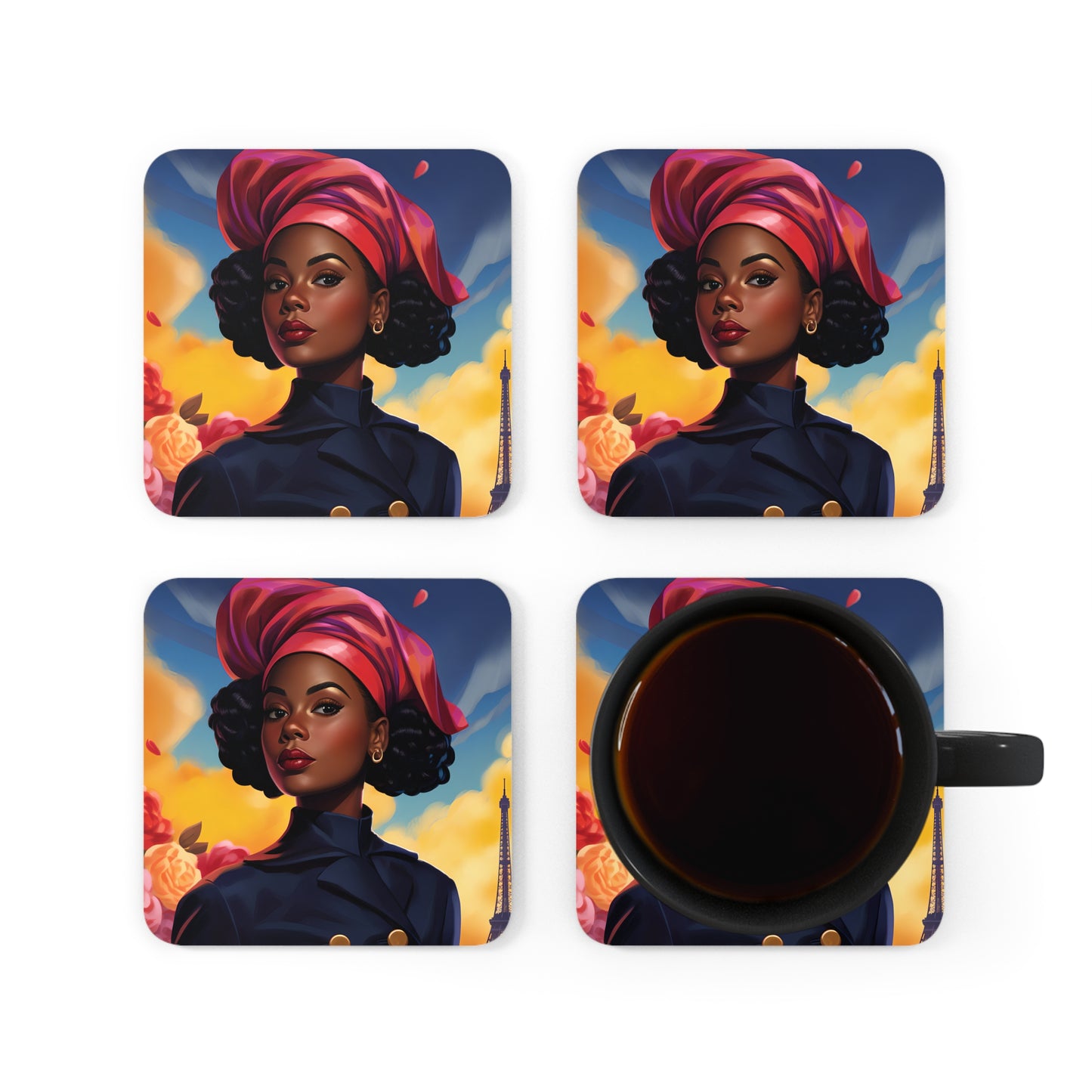 Corkwood Coaster Set - Oui Oui