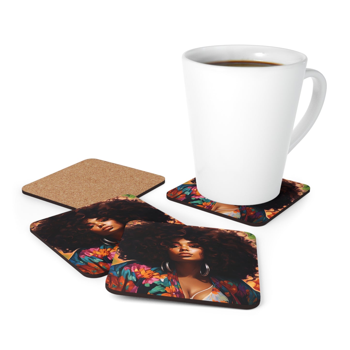 Corkwood Coaster Set - Jazz