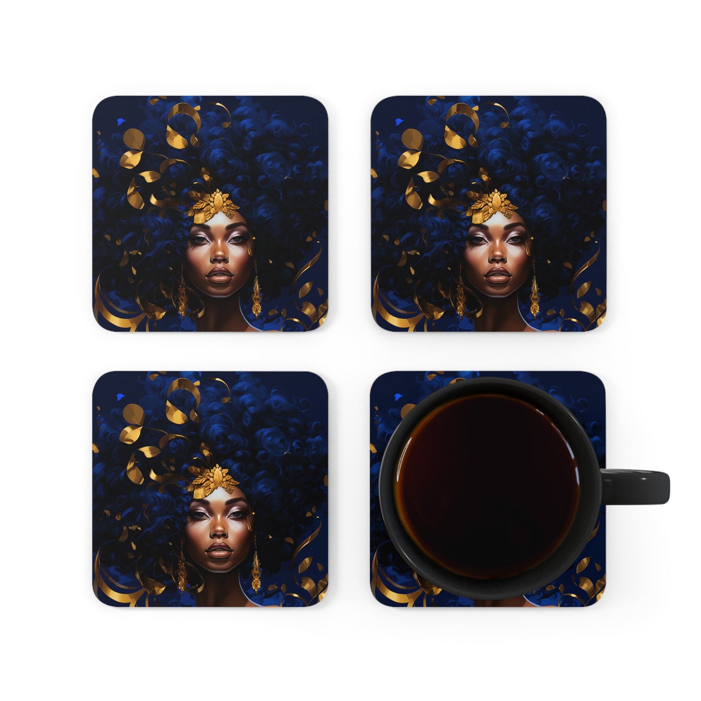 Corkwood Coaster Set - Royalty