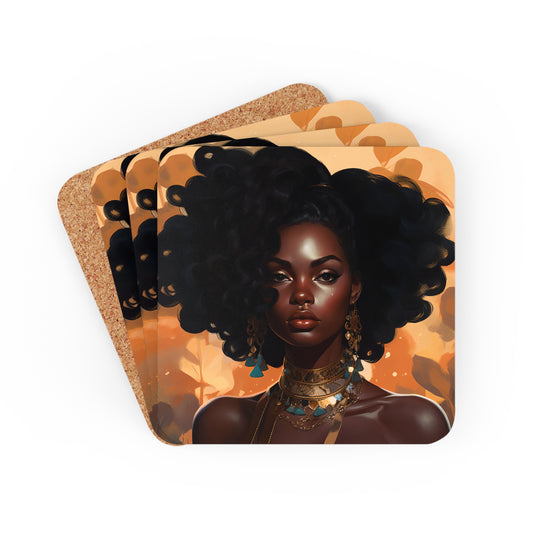 Corkwood Coaster Set - Sasha