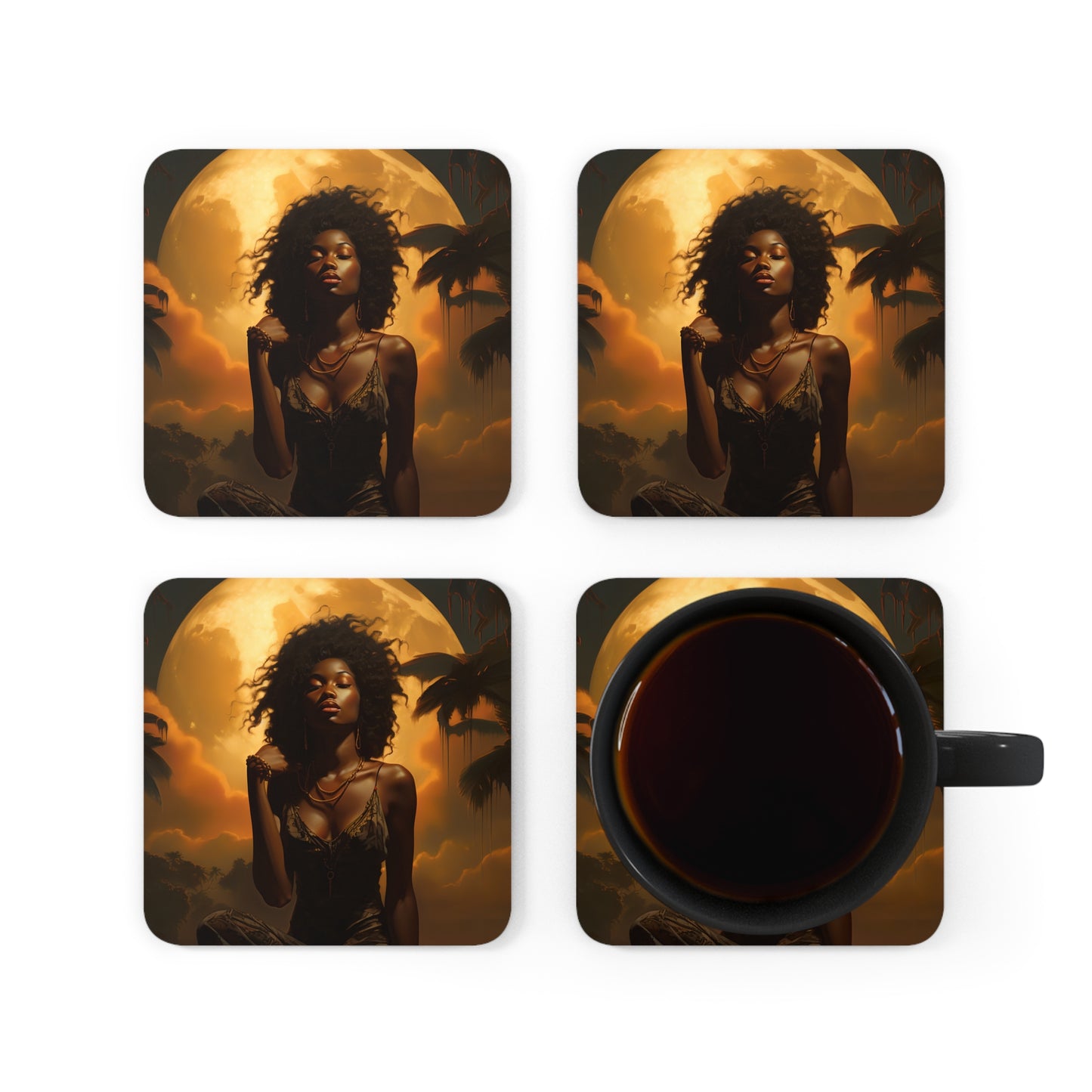 Corkwood Coaster Set - Charged