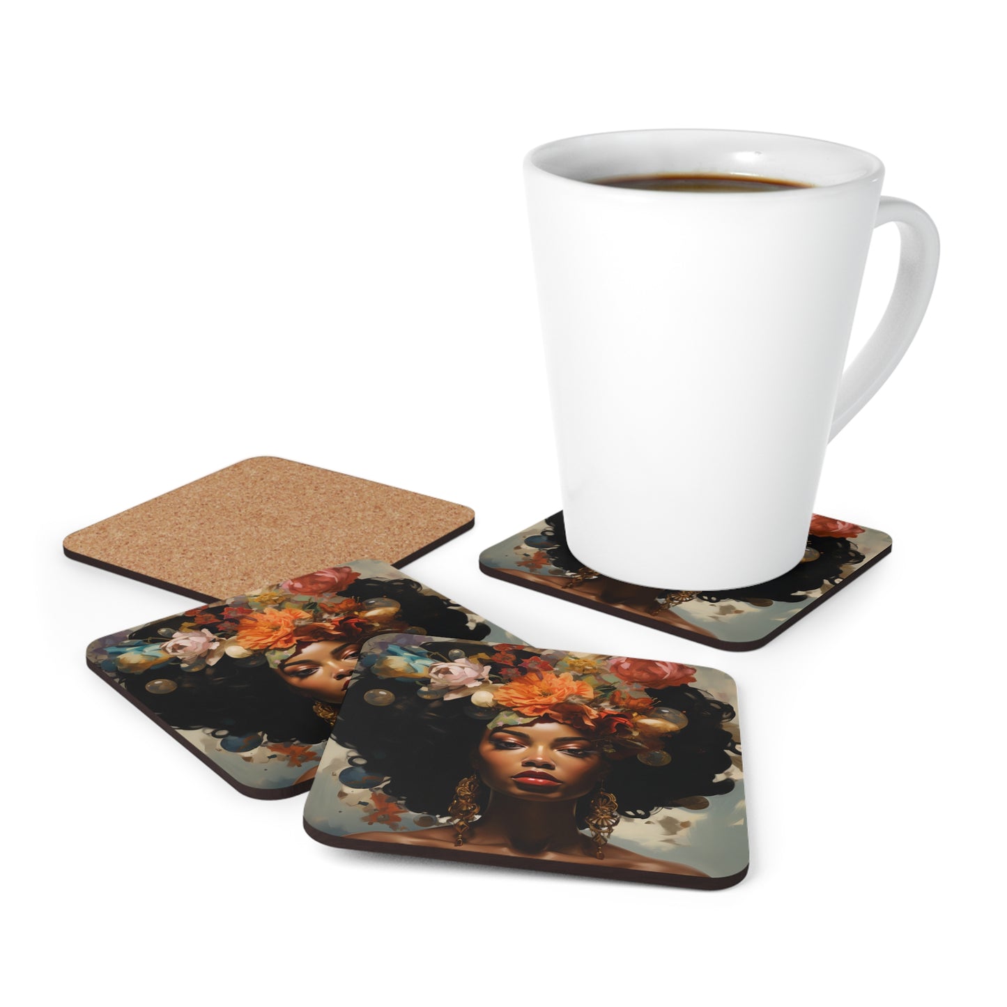 Corkwood Coaster Set - Artful