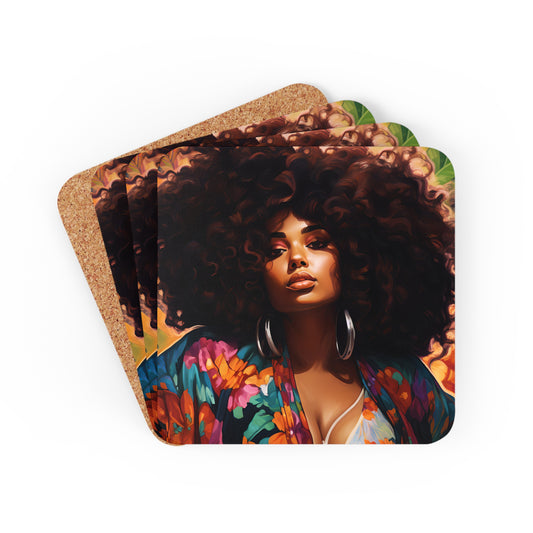 Corkwood Coaster Set - Jazz