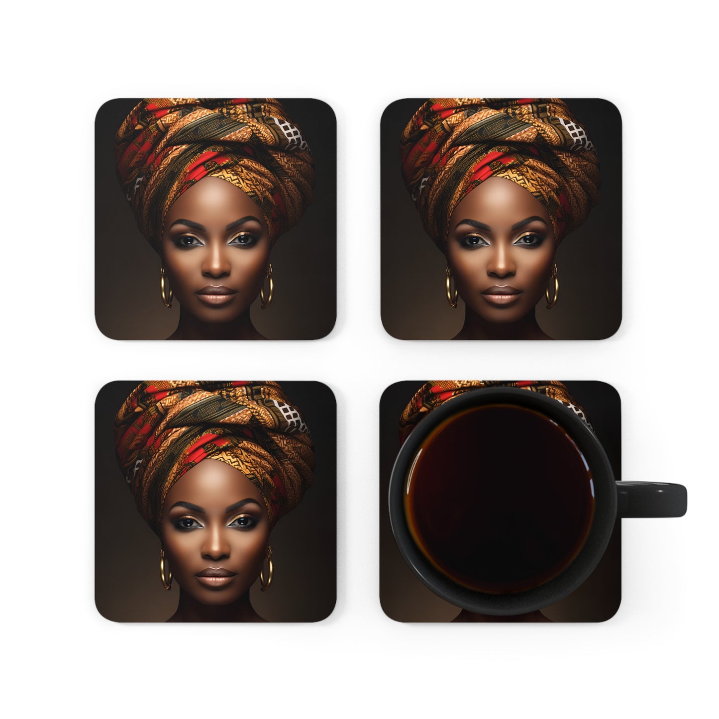 Corkwood Coaster Set - Flawless