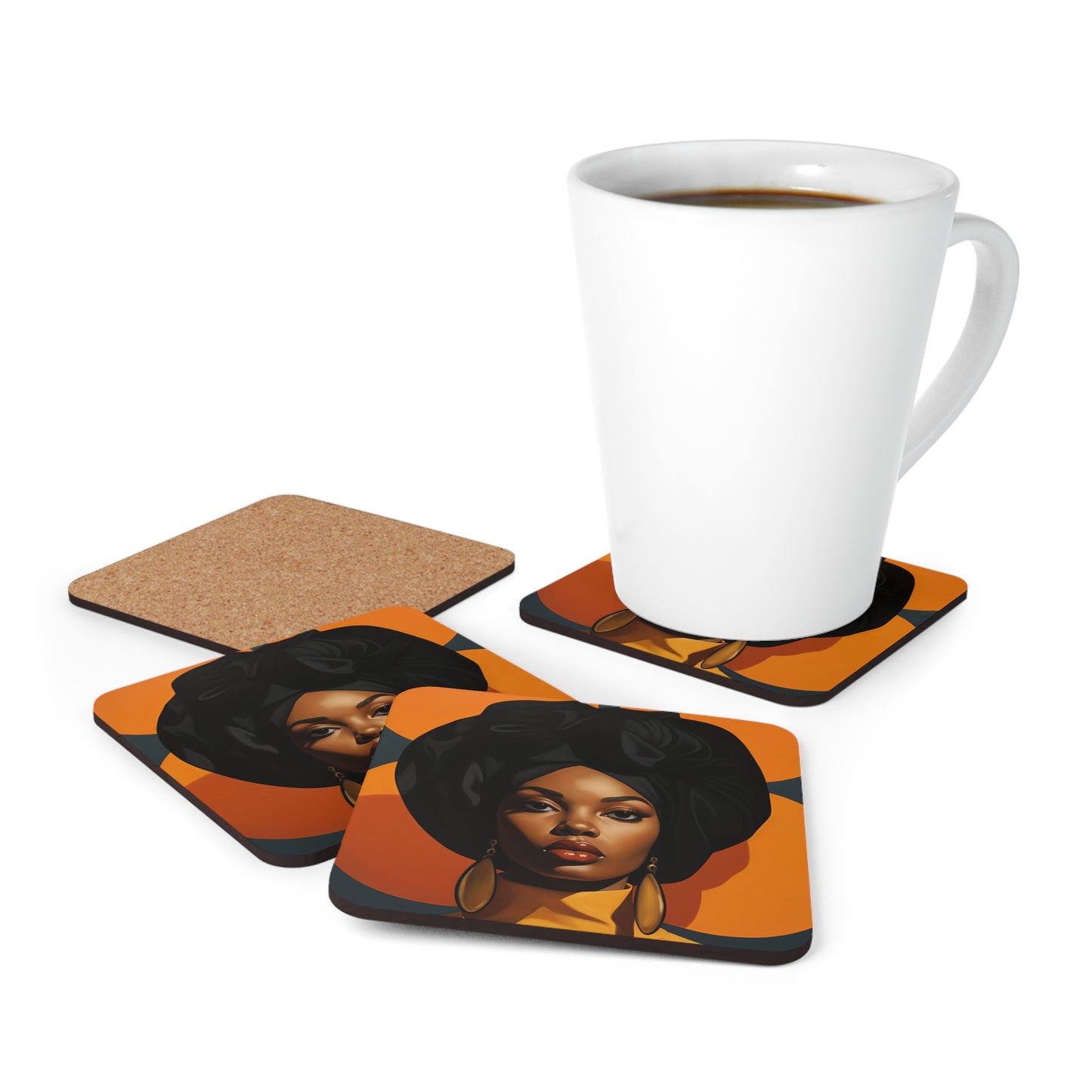 Corkwood Coaster Set - Graceful