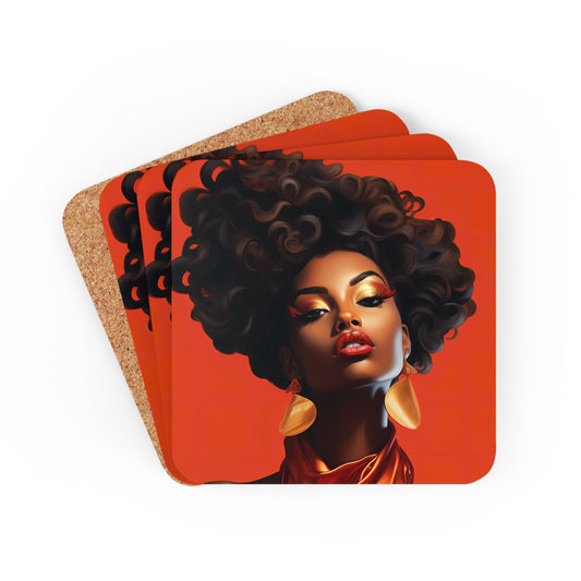 Corkwood Coaster Set - Vogue