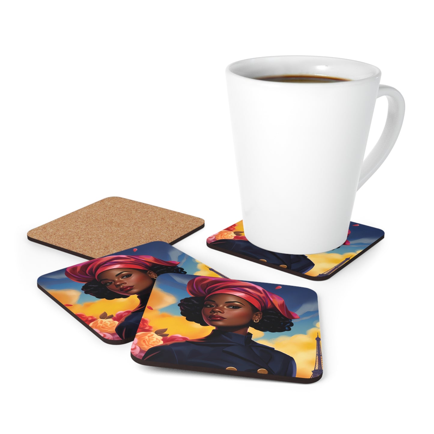 Corkwood Coaster Set - Oui Oui