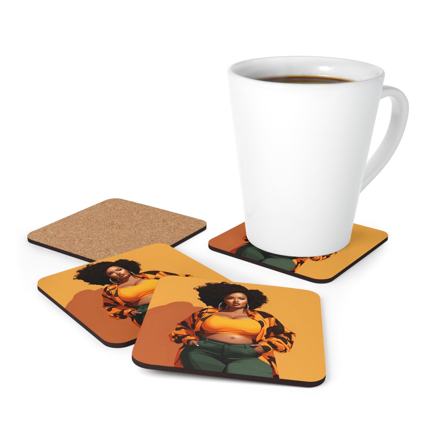 Corkwood Coaster Set - Thickie Vickie