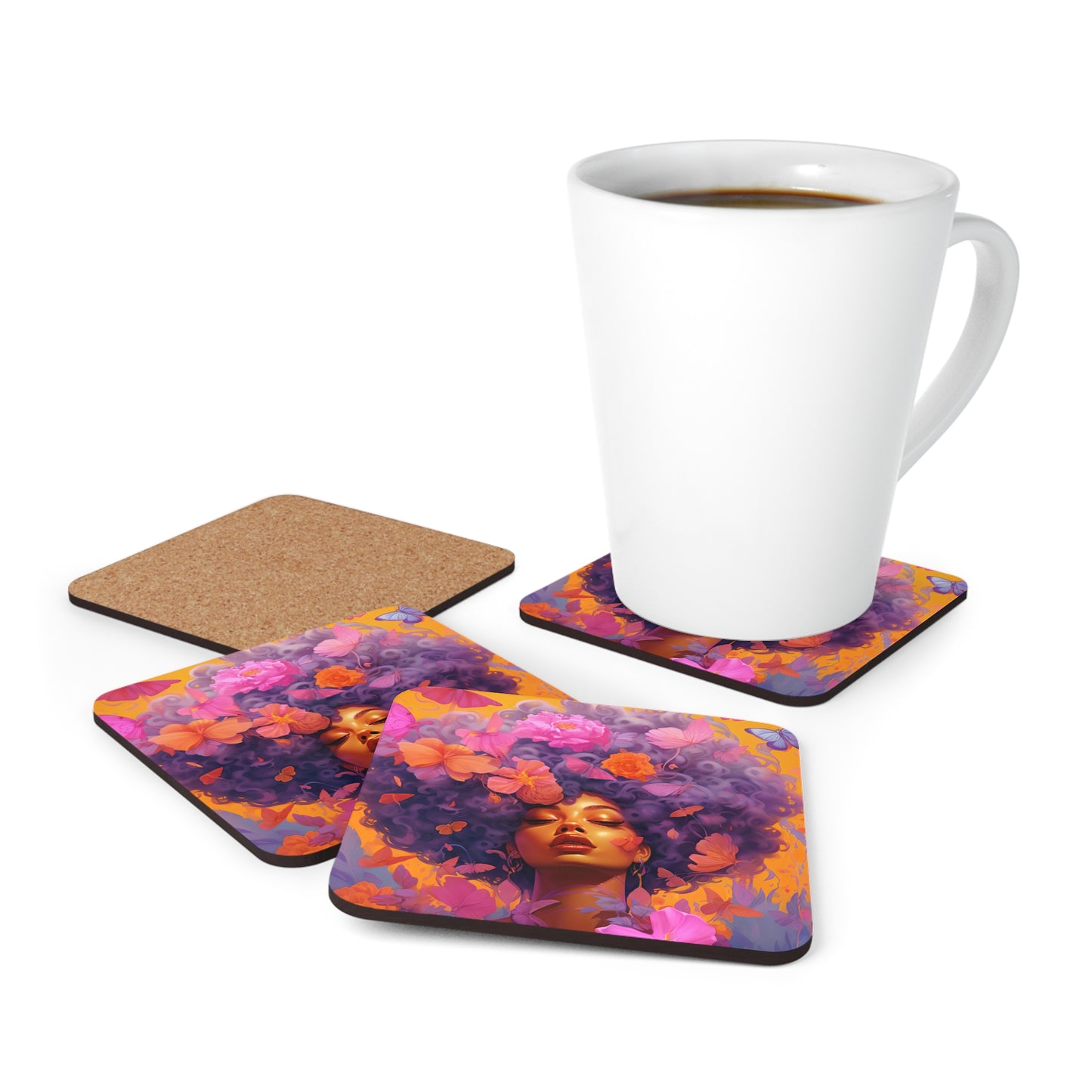 Corkwood Coaster Set - Wanderlust