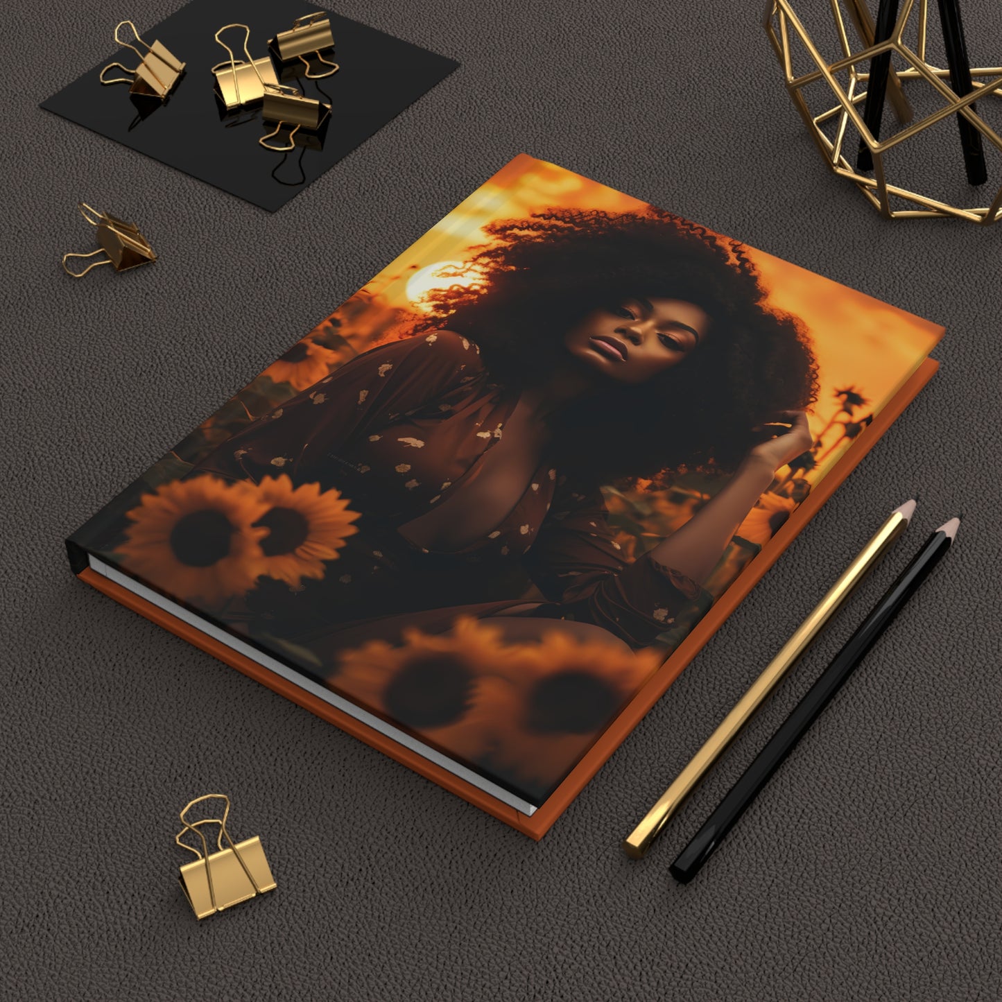 Hardcover Journal Matte - Sunflowers