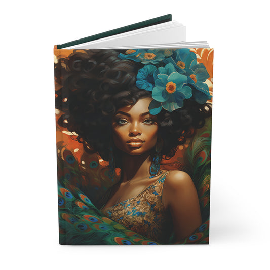 Hardcover Journal Matte - Peacock