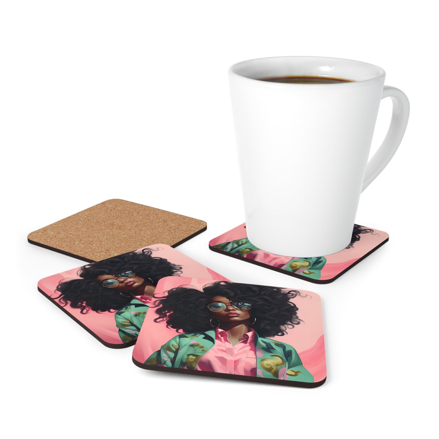 Corkwood Coaster Set - Chill