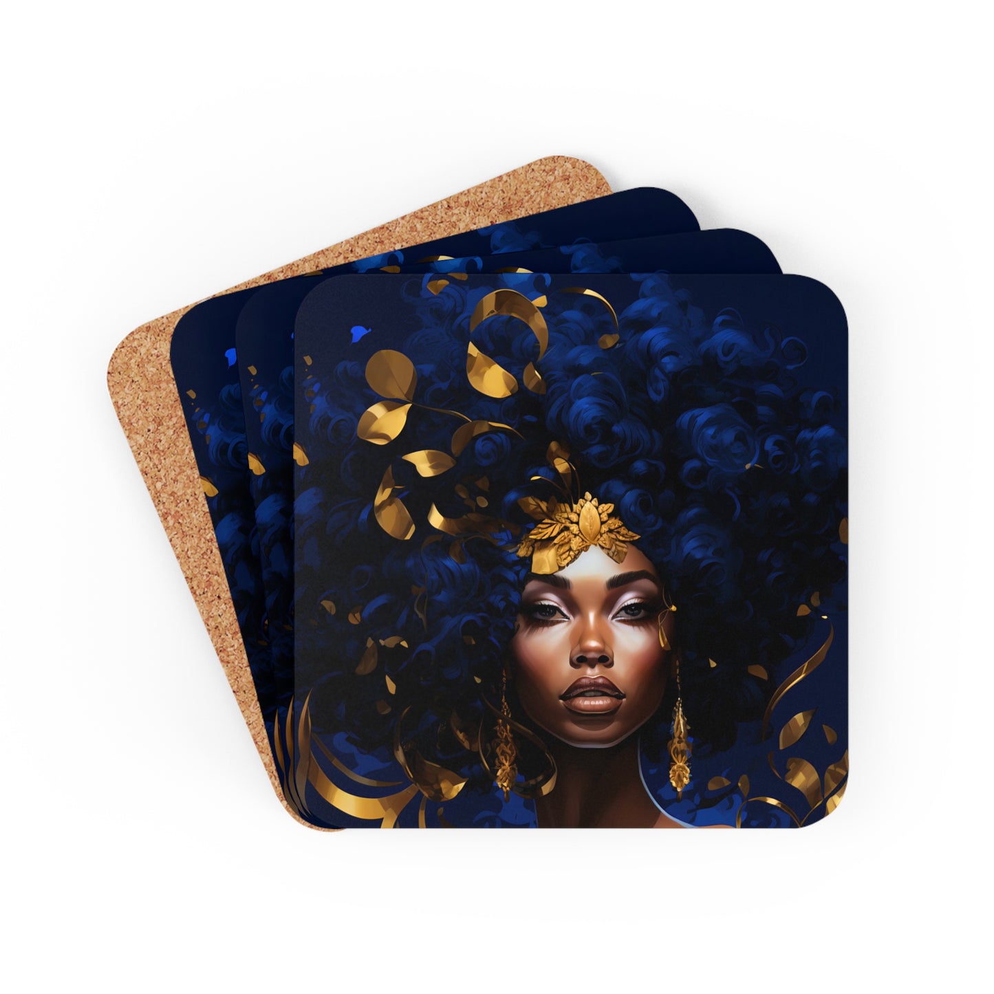 Corkwood Coaster Set - Royalty