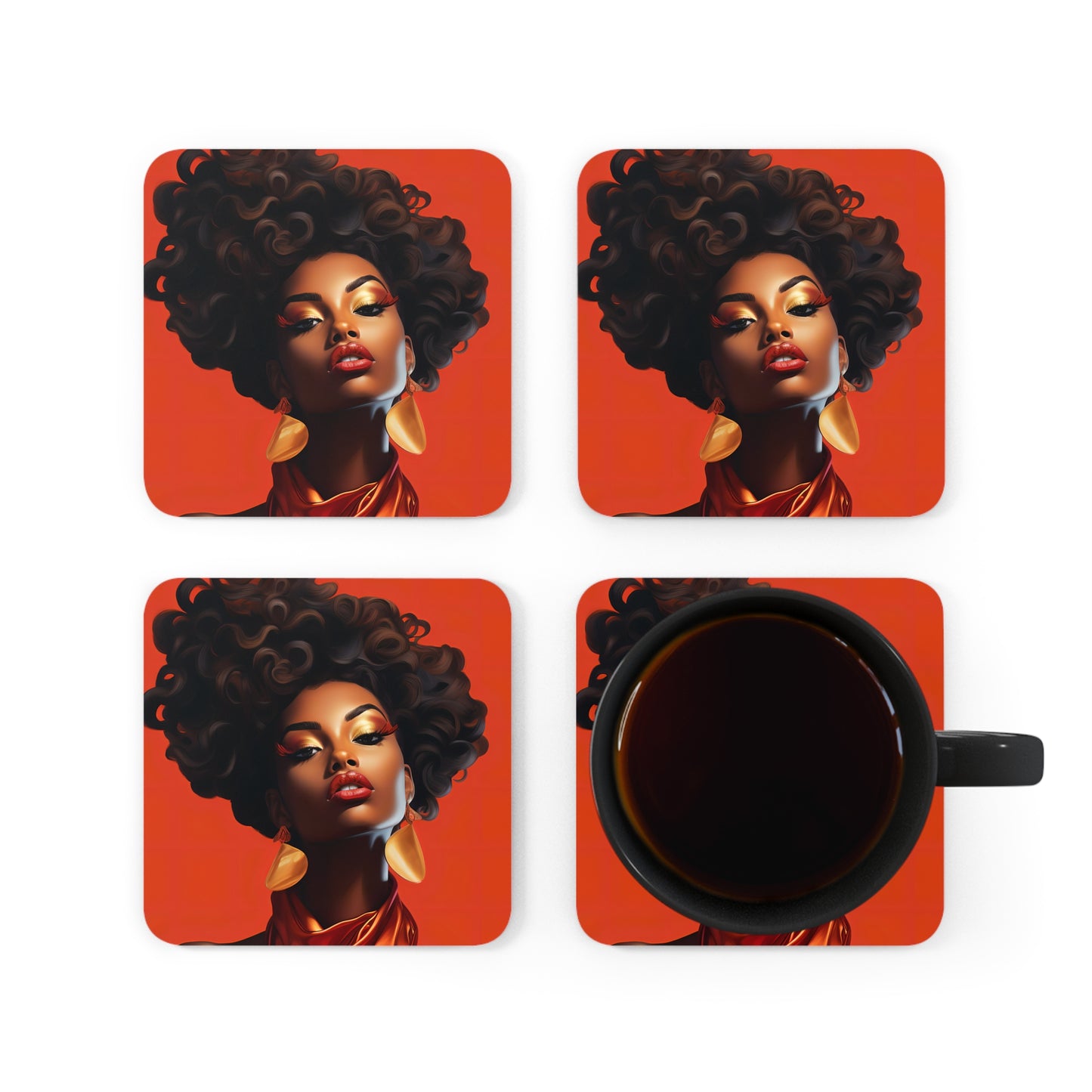 Corkwood Coaster Set - Vogue