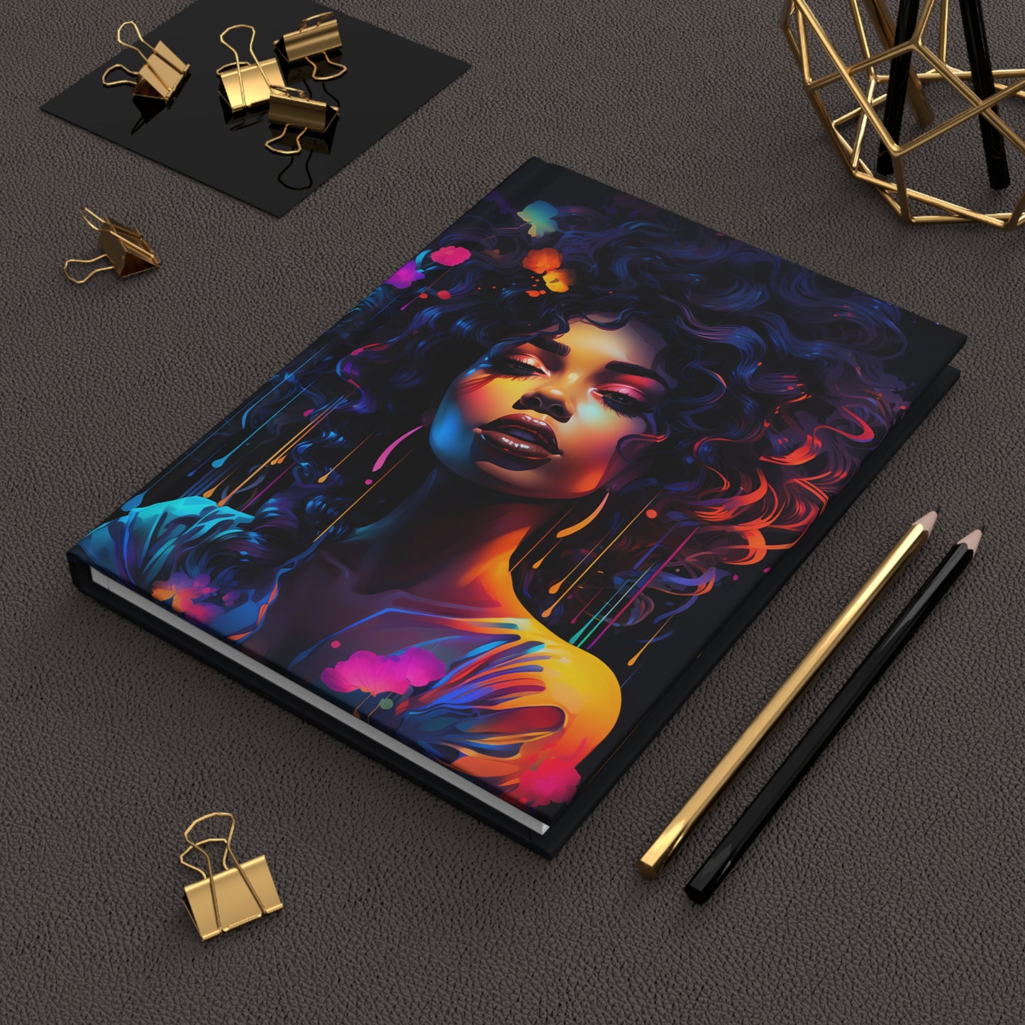 Hardcover Journal Matte - Neon Glow