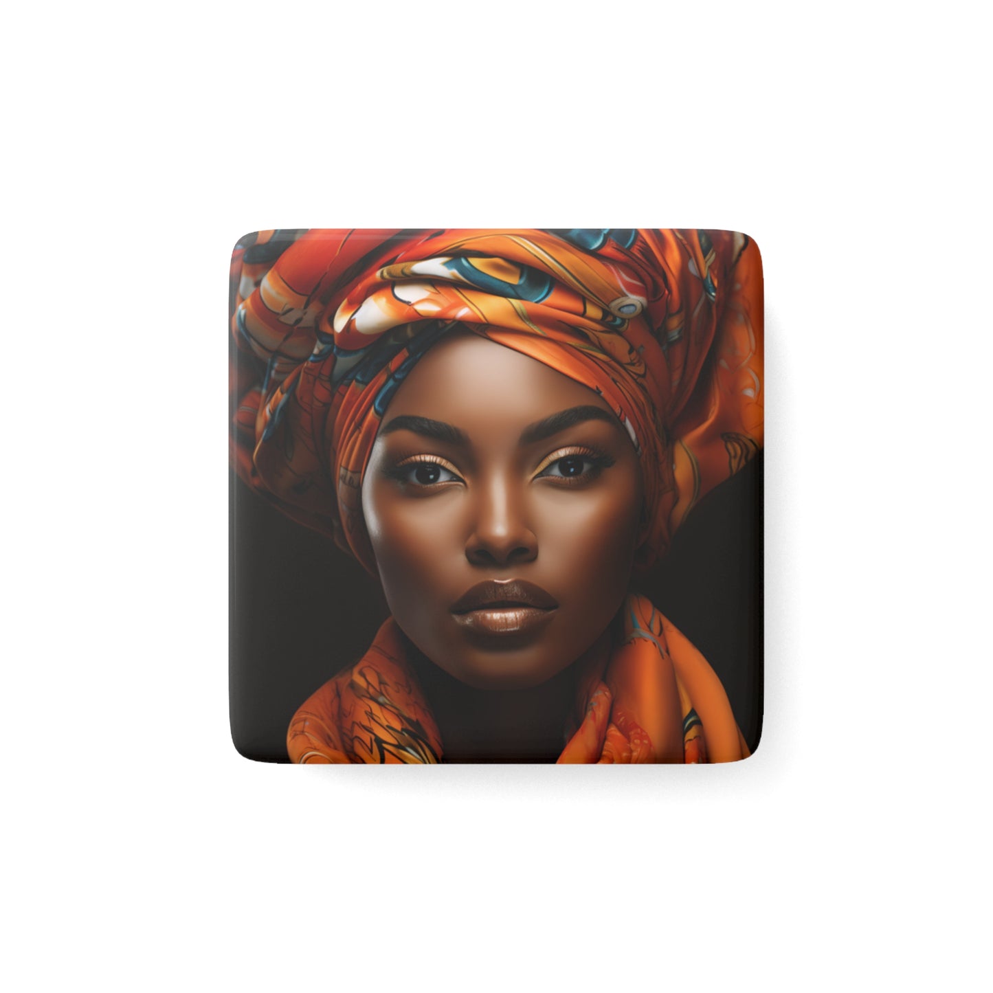 Porcelain Magnet, Square - Beauty