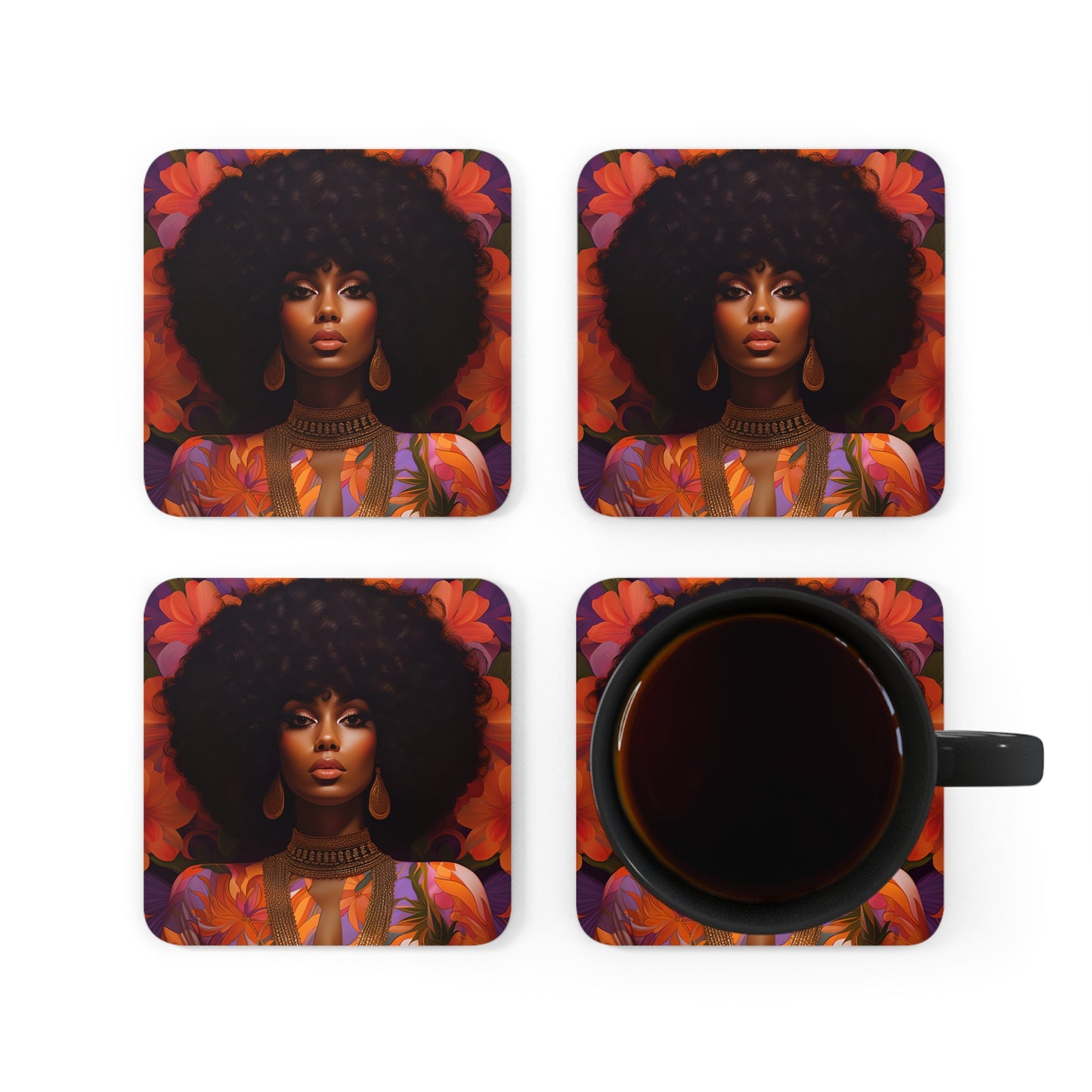 Corkwood Coaster Set - Bohemian Rhapsody