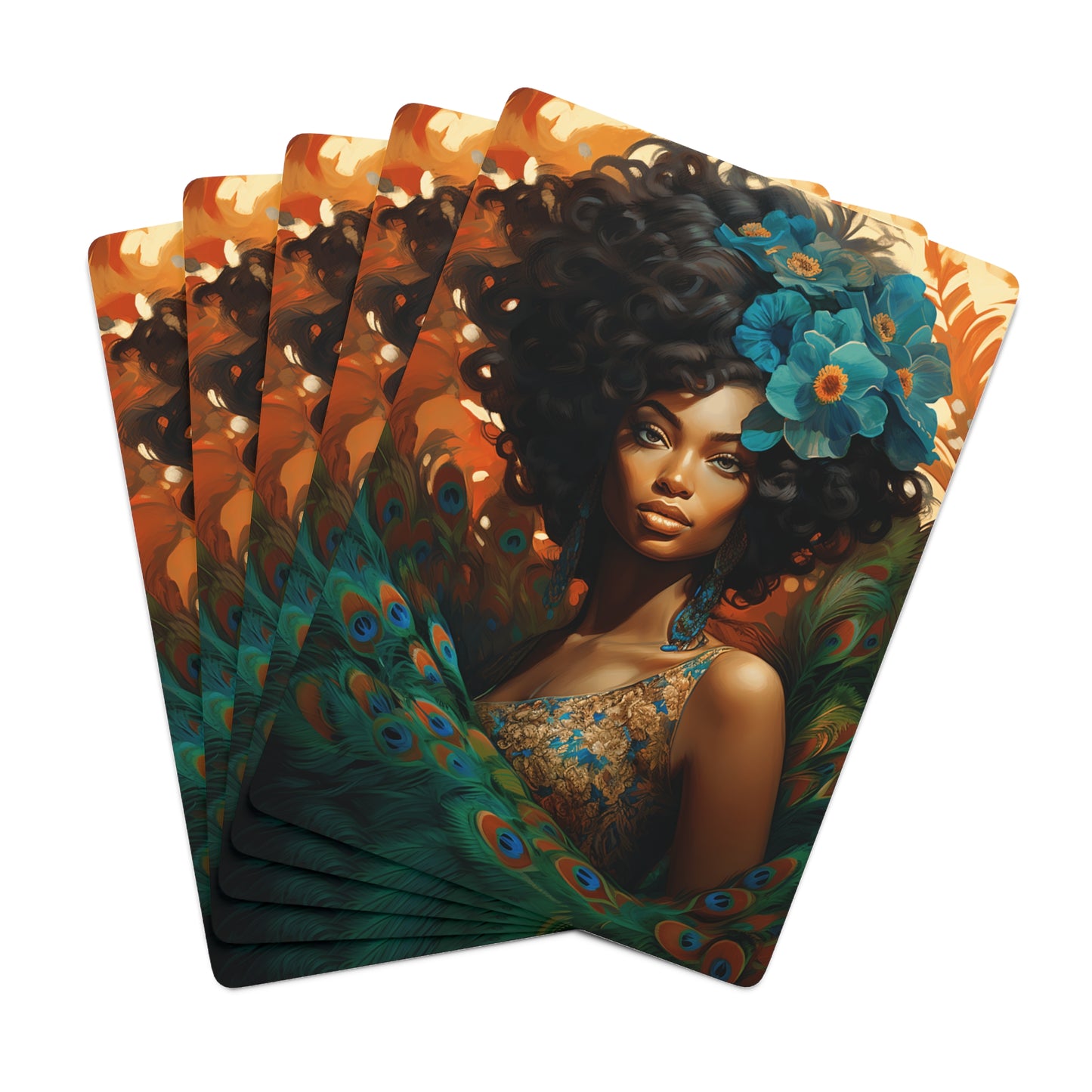 Custom Poker Cards - Peacock