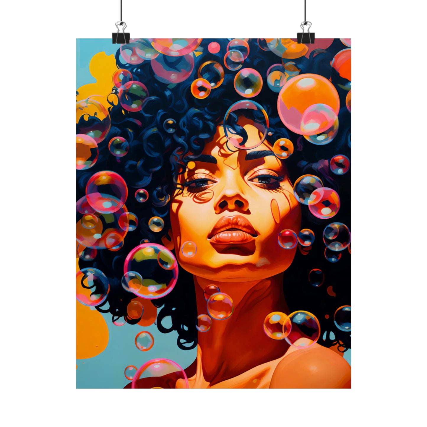 Matte Vertical Posters - Bubbles