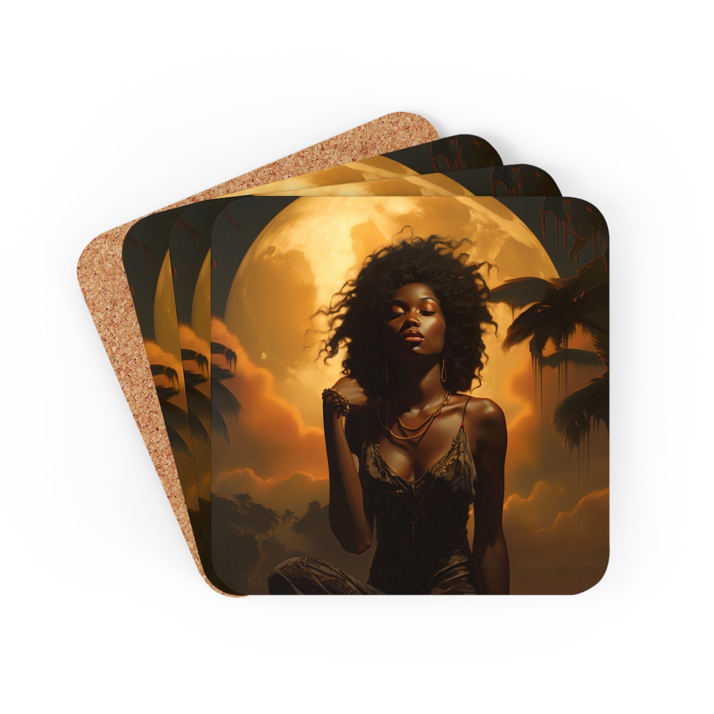 Corkwood Coaster Set - Charged