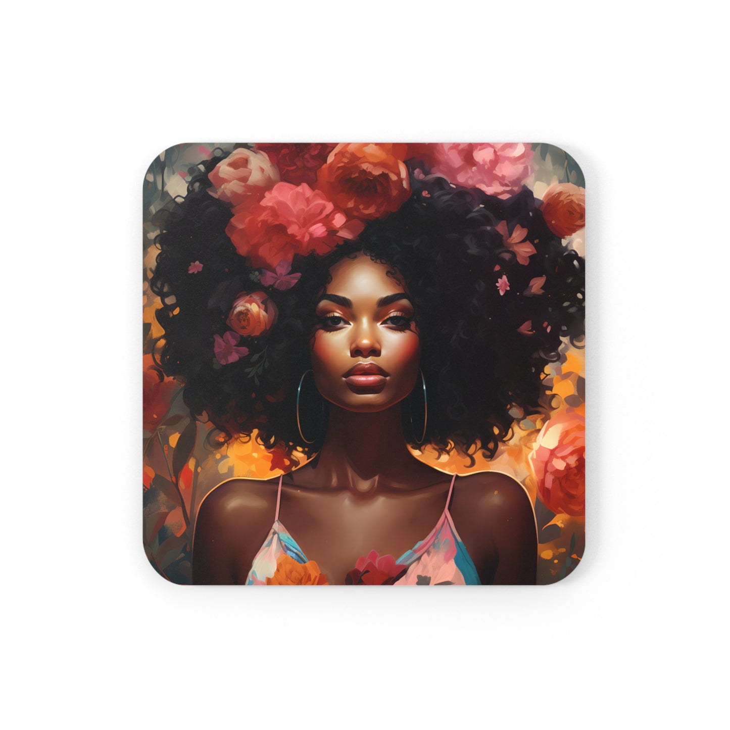 Corkwood Coaster Set - In Bloom