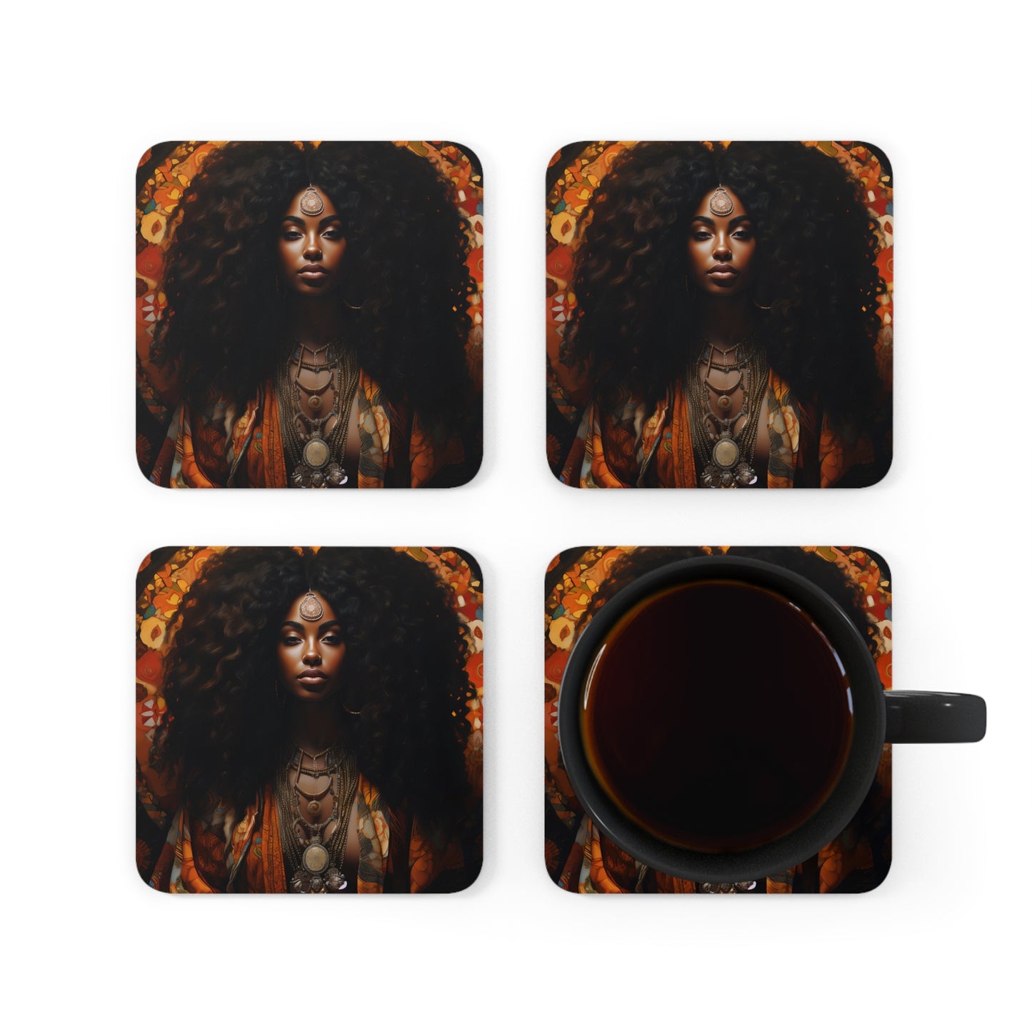 Corkwood Coaster Set - Erykah