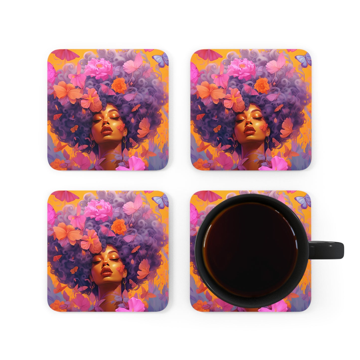 Corkwood Coaster Set - Wanderlust