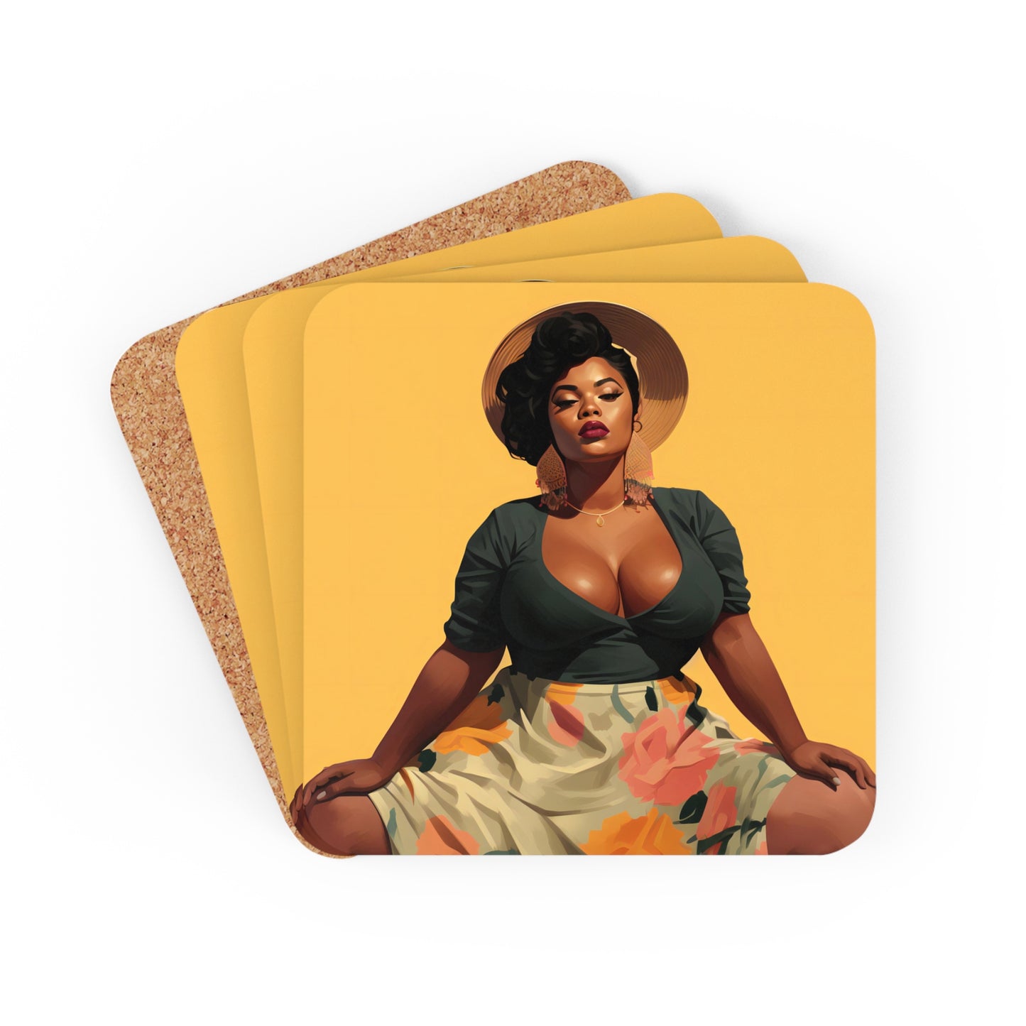 Corkwood Coaster Set - Unapologetic