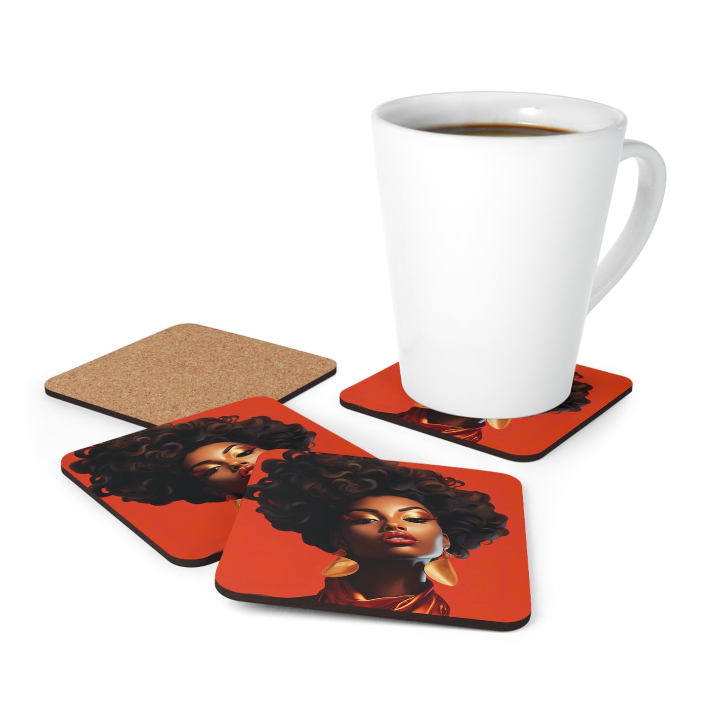 Corkwood Coaster Set - Vogue